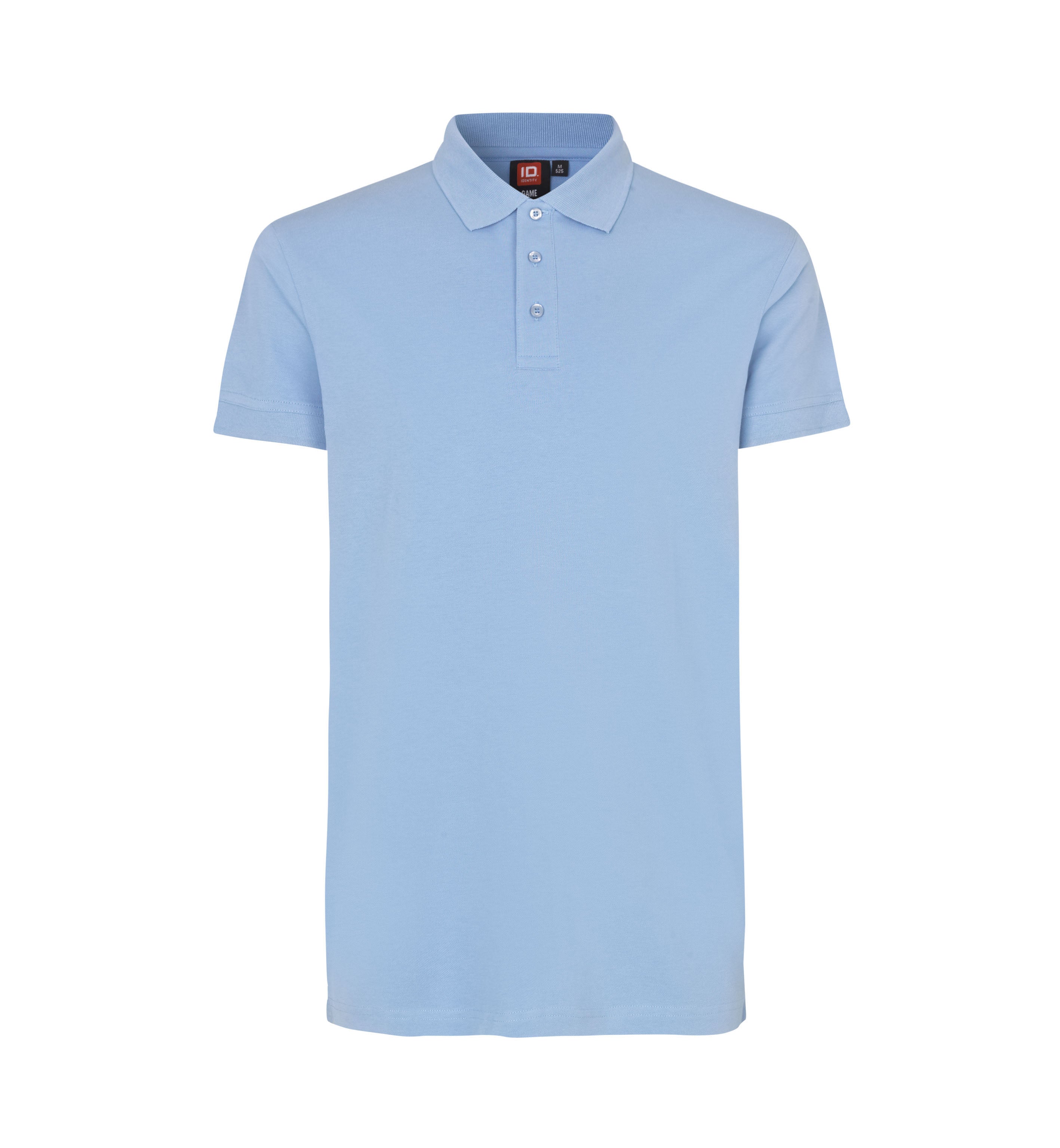 ID 0525 Poloshirt | stretch nærbillede med tryk