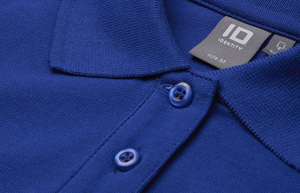 ID 0527 Poloshirt | stretch | dame nærbillede til broderi