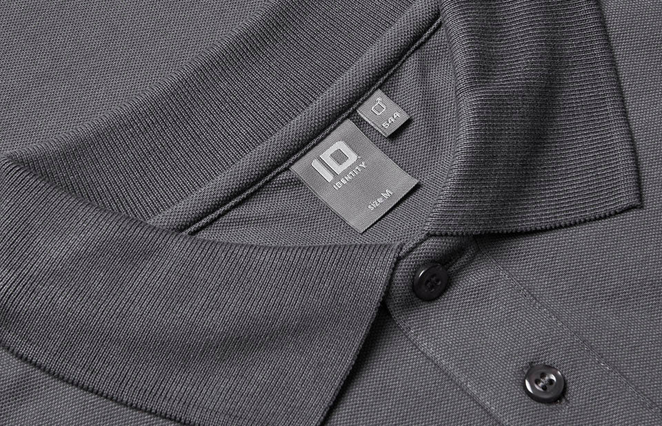 ID 0544 Langærmet poloshirt | stretch produktbillede til broderi