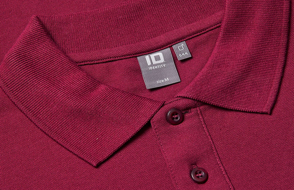 ID 0544 Langærmet poloshirt | stretch materiale til broderi