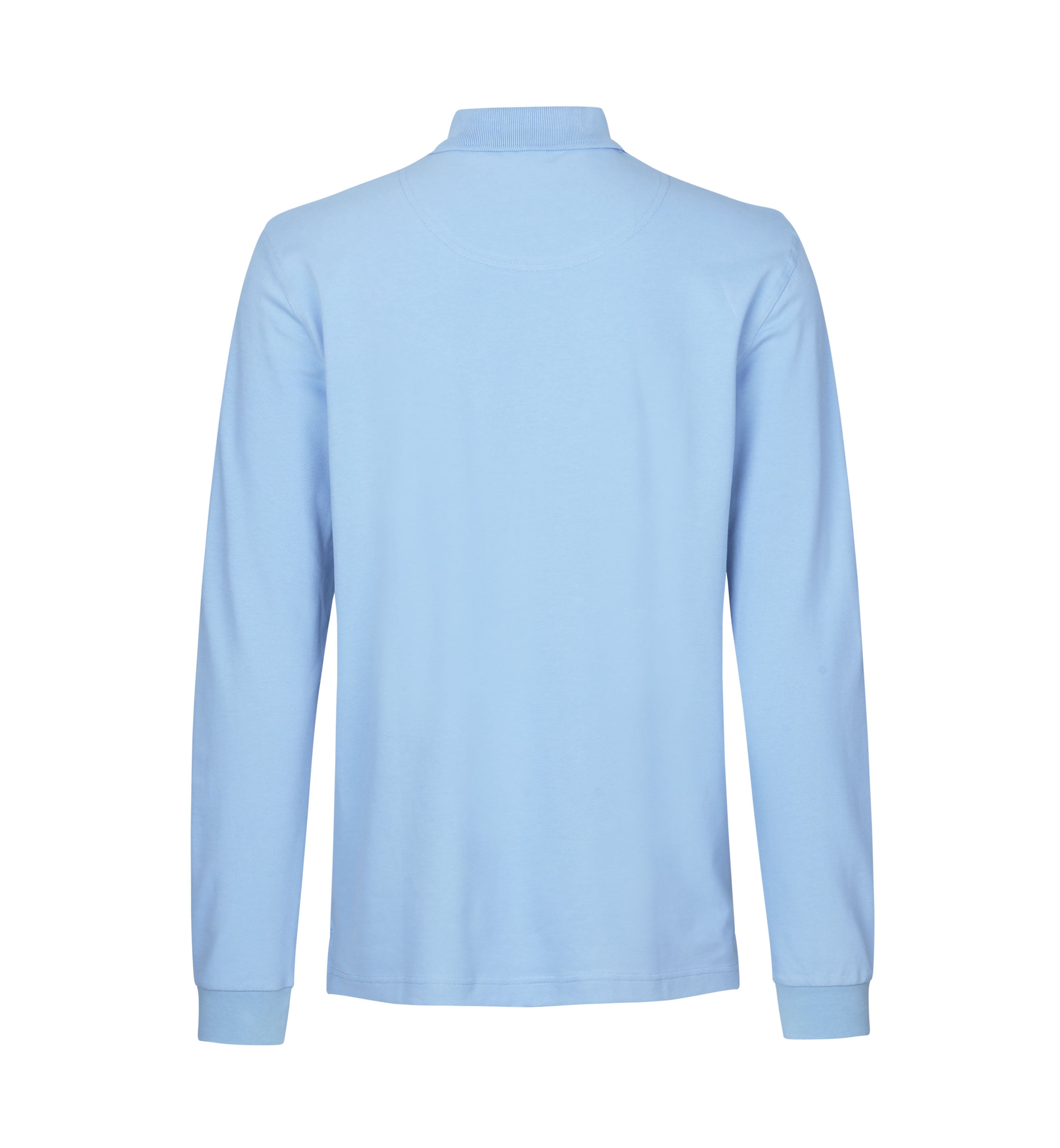 ID 0544 Langærmet poloshirt | stretch nærbillede med logo
