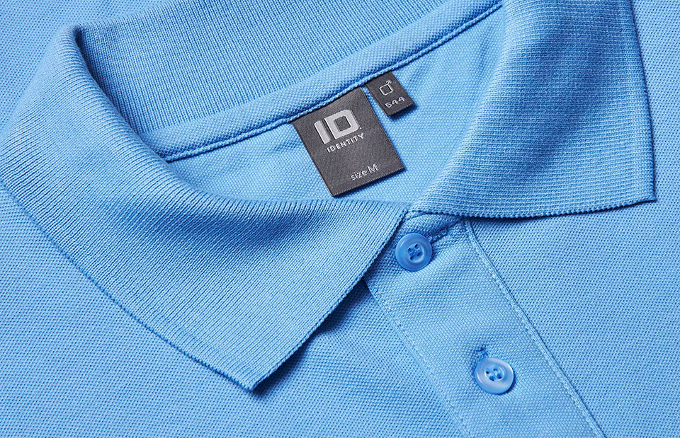 ID 0544 Langærmet poloshirt | stretch produktfoto til broderi