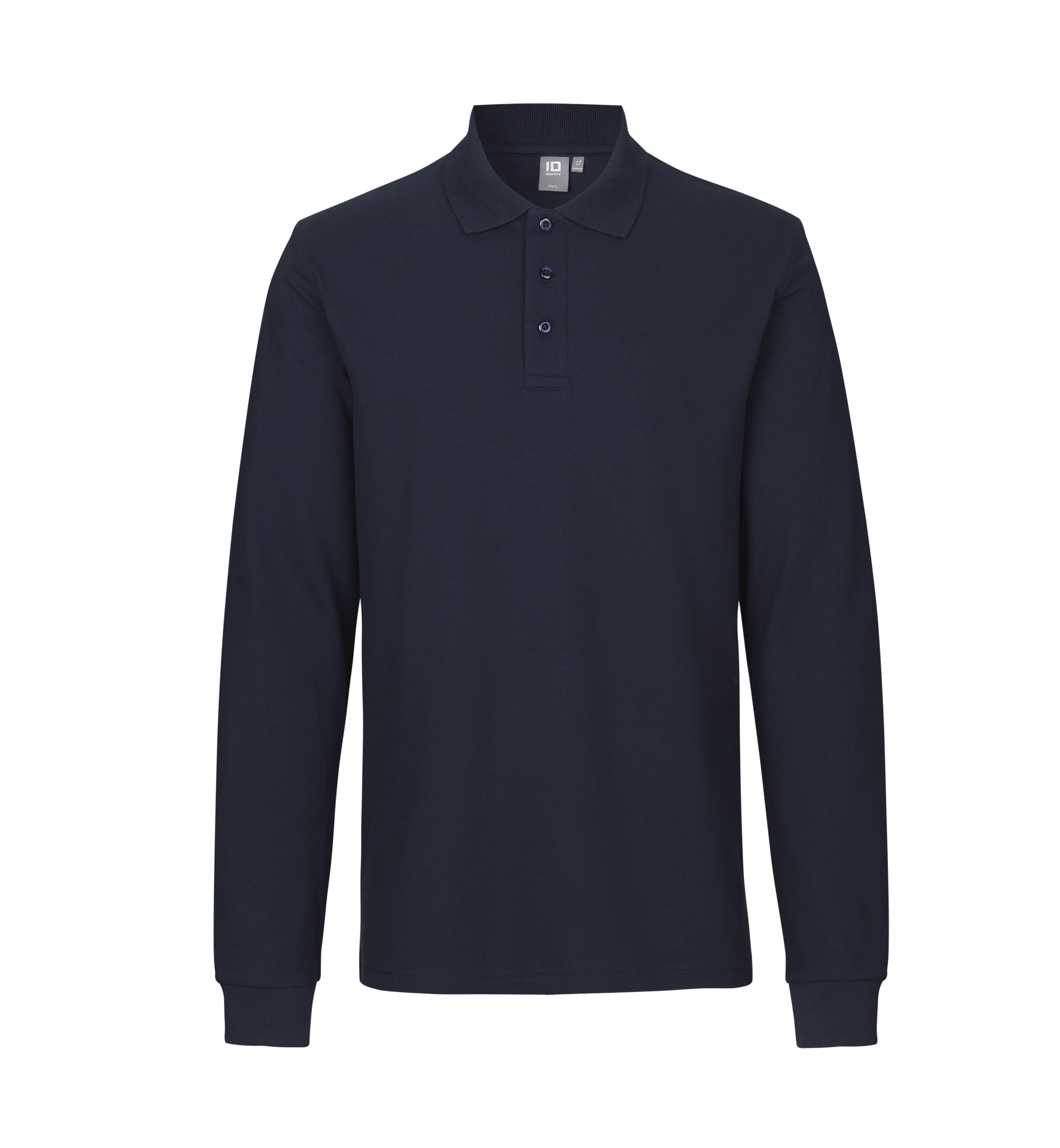 ID 0544 Langærmet poloshirt | stretch detalje med firmalogo