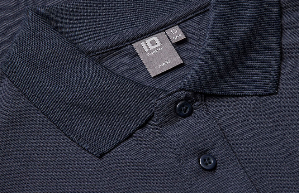 ID 0544 Langærmet poloshirt | stretch produktbillede til broderi