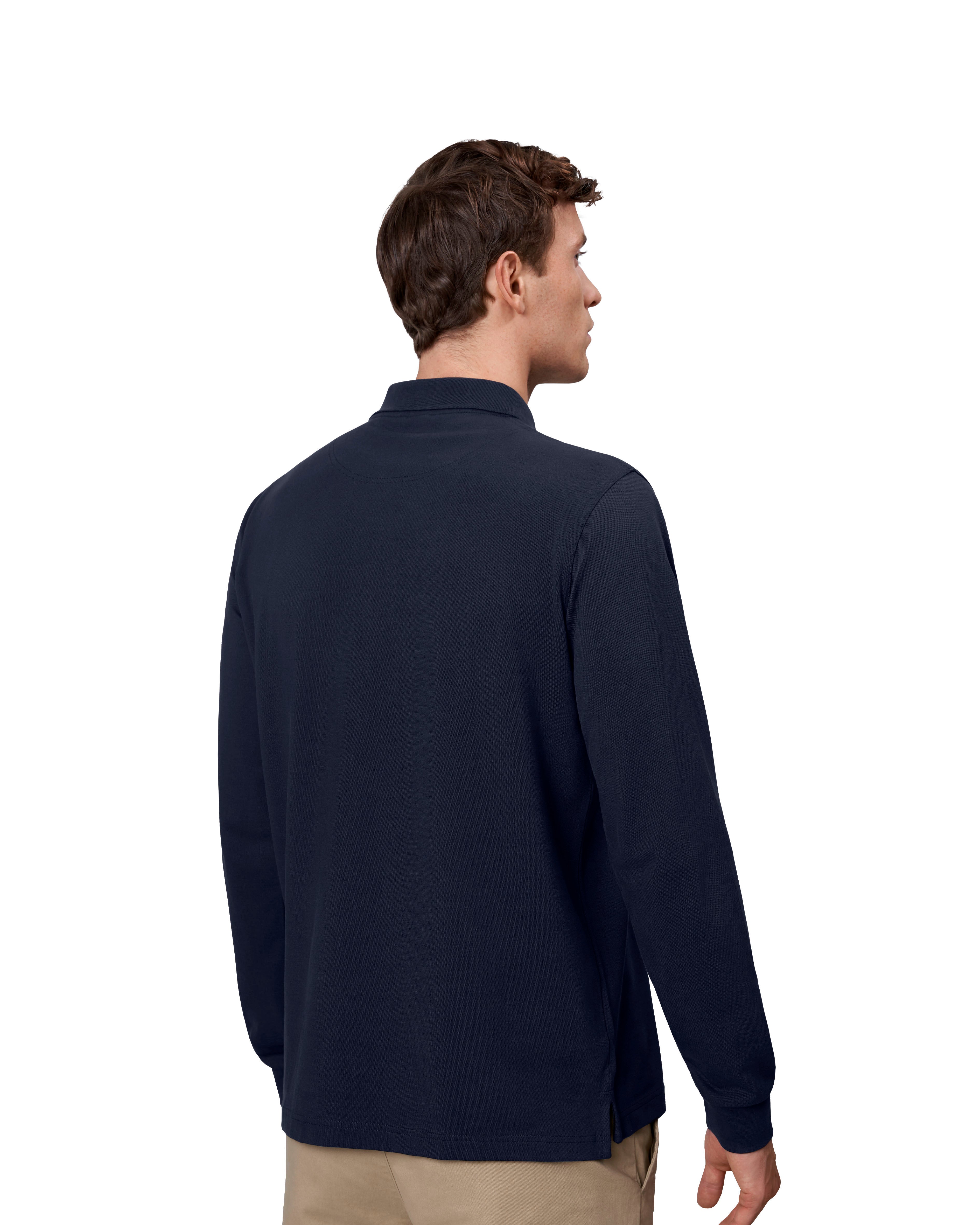 ID 0544 Langærmet poloshirt | stretch detalje med logo