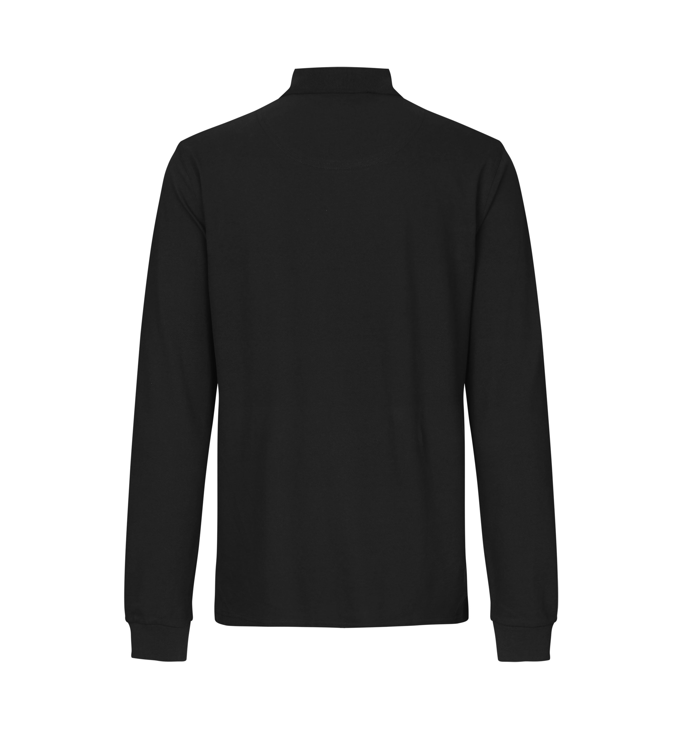 ID 0544 Langærmet poloshirt | stretch nærbillede til broderi