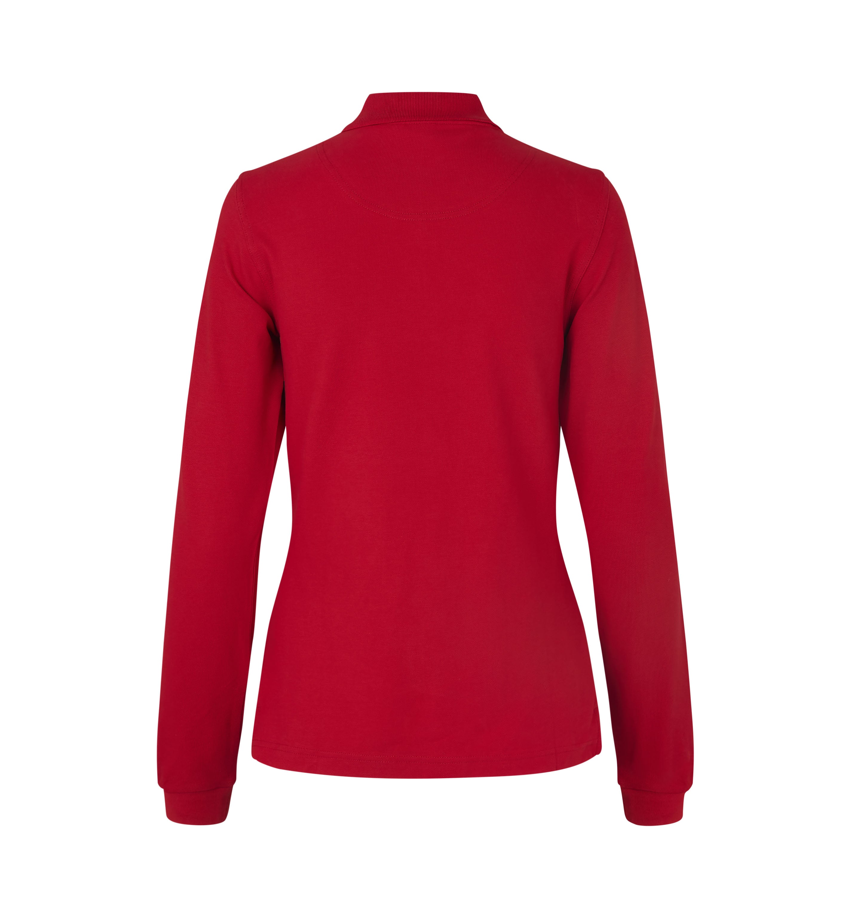 ID 0545 Langærmet poloshirt | stretch | dame detalje med logo