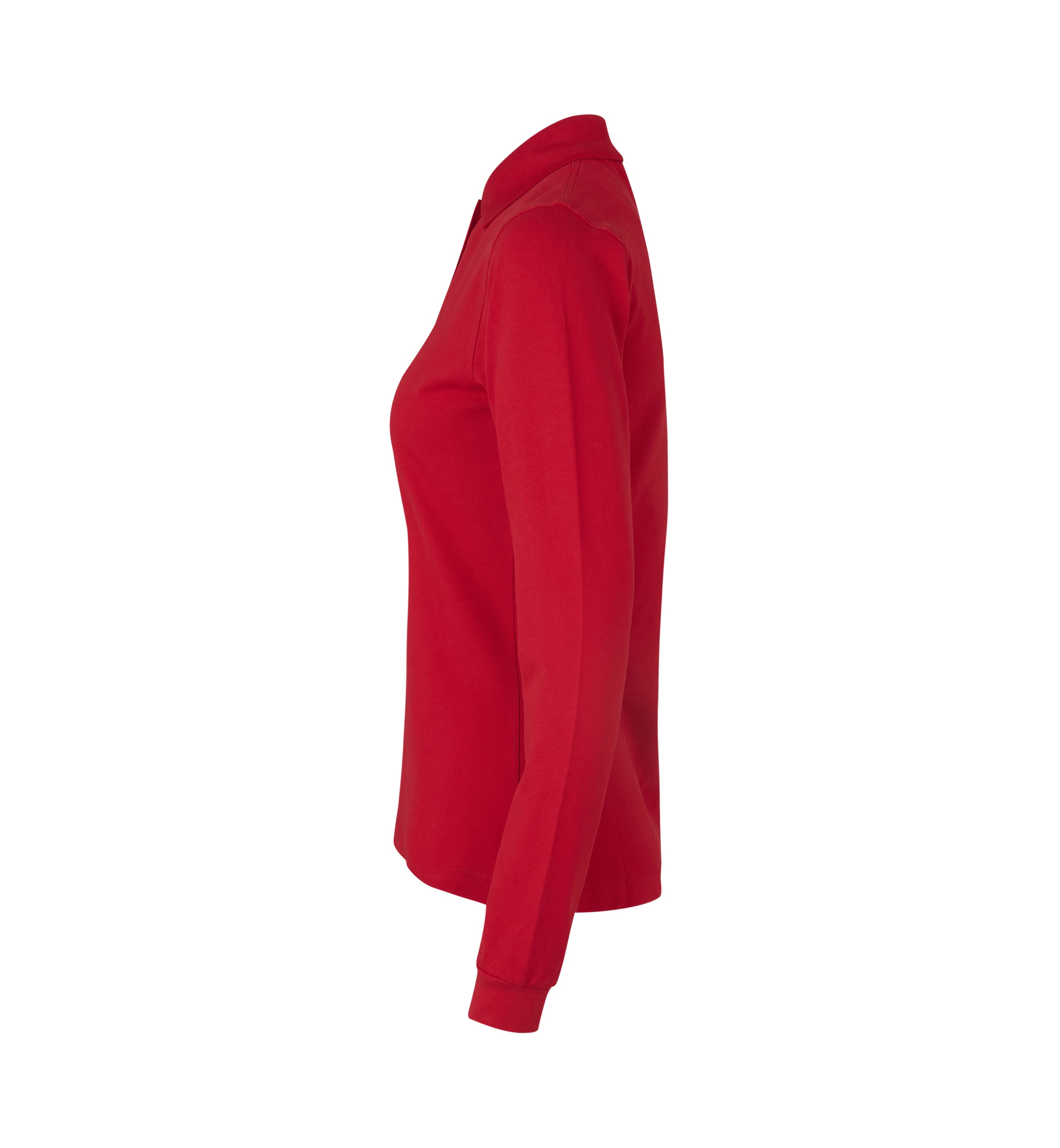 ID 0545 Langærmet poloshirt | stretch | dame materiale med tryk