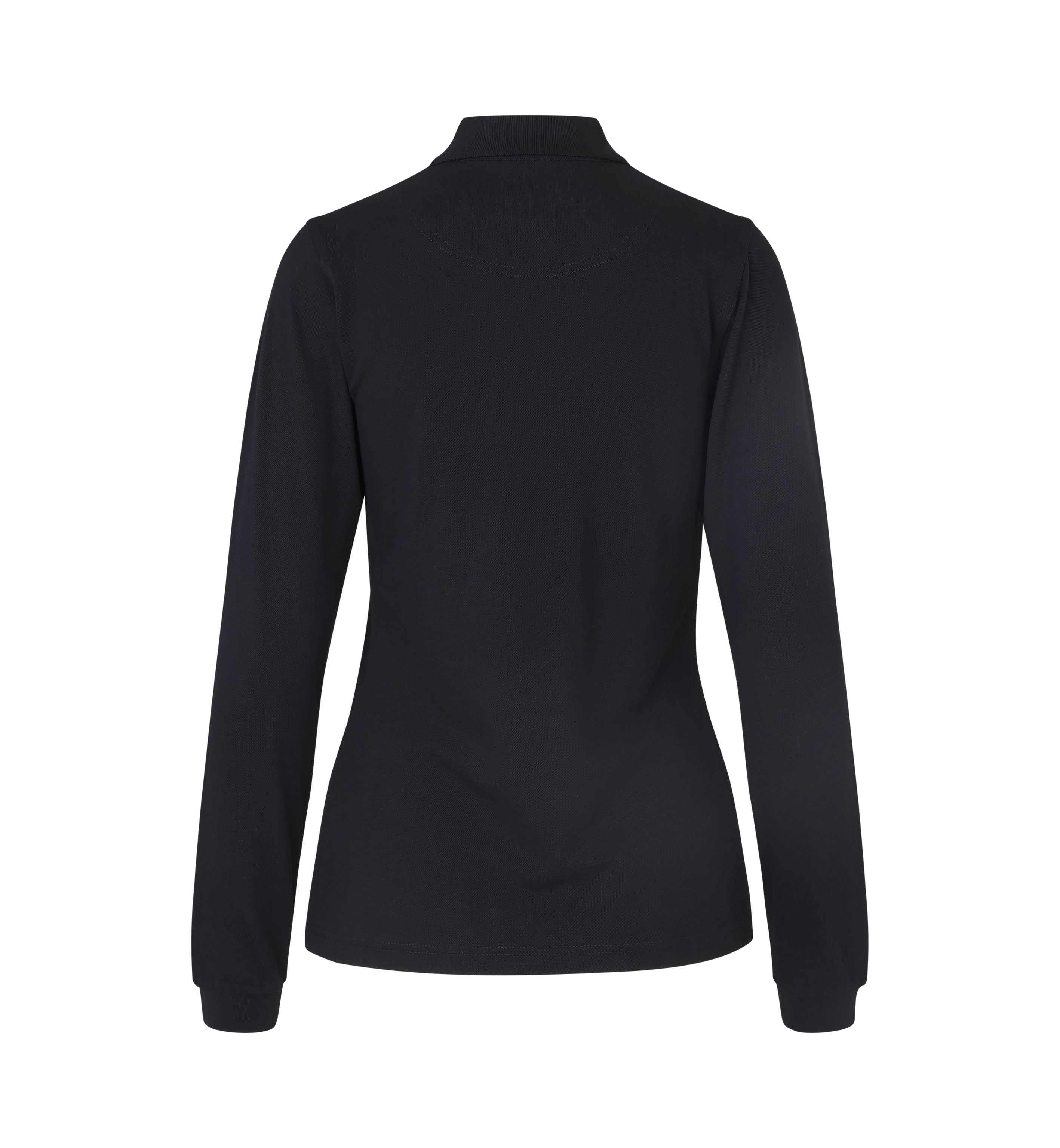 ID 0545 Langærmet poloshirt | stretch | dame nærbillede til broderi