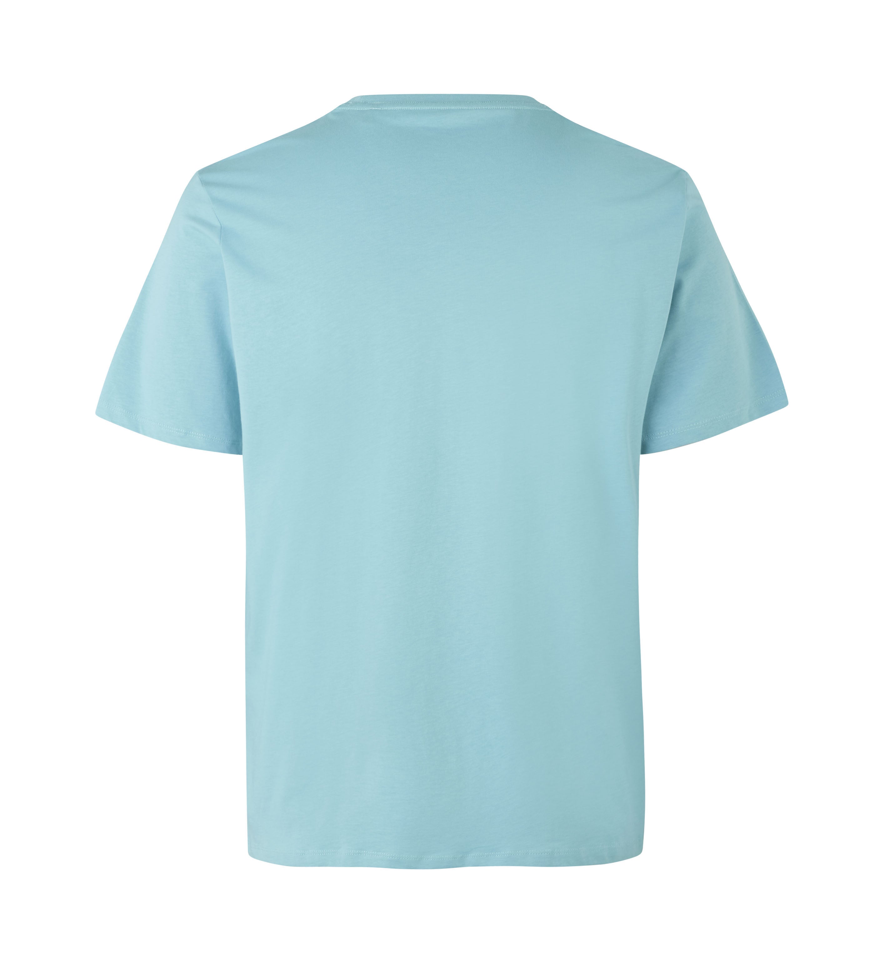 ID 0552 T-shirt | økologisk nærbillede med logo