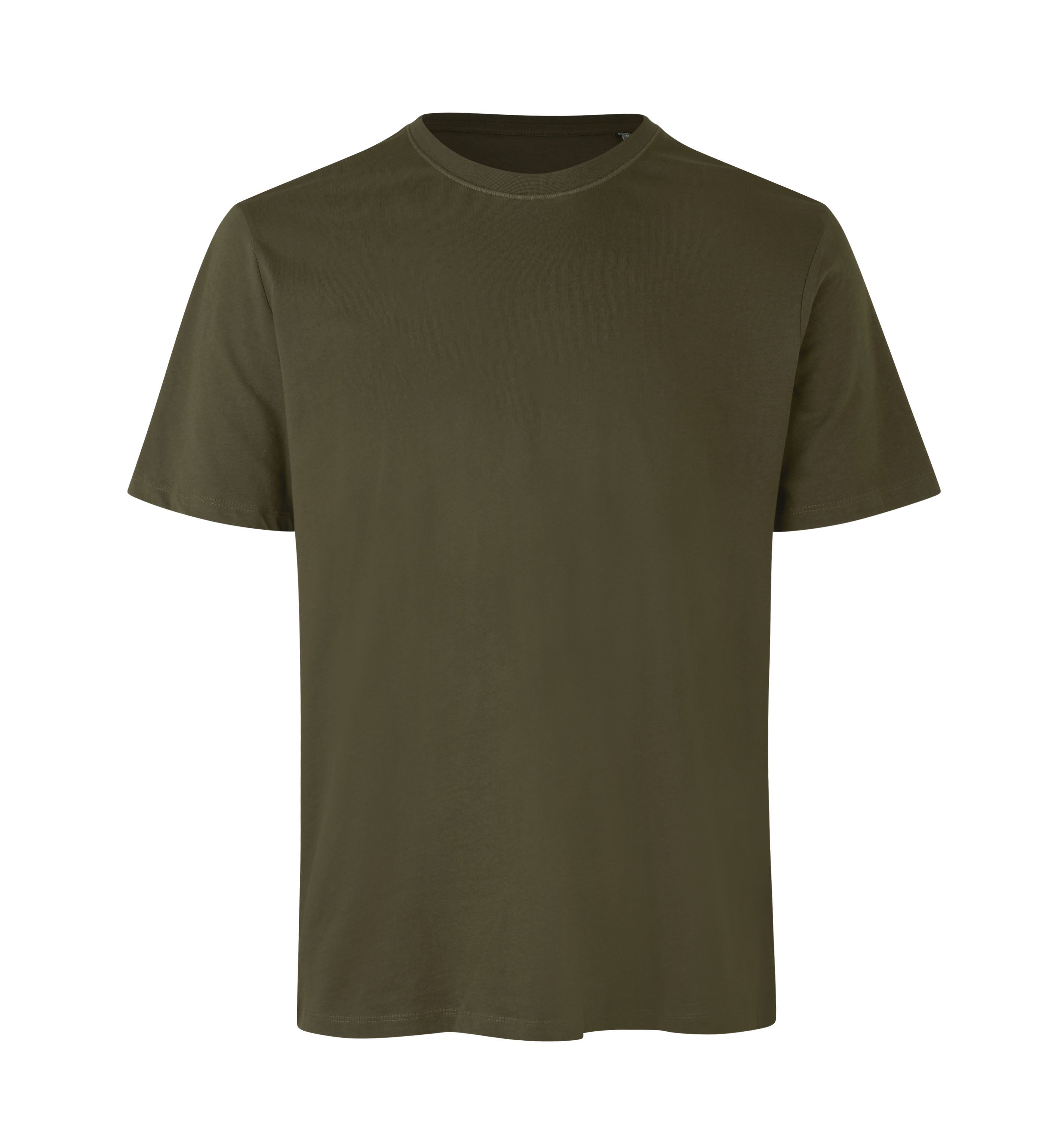 ID 0552 T-shirt | økologisk detalje med firmalogo