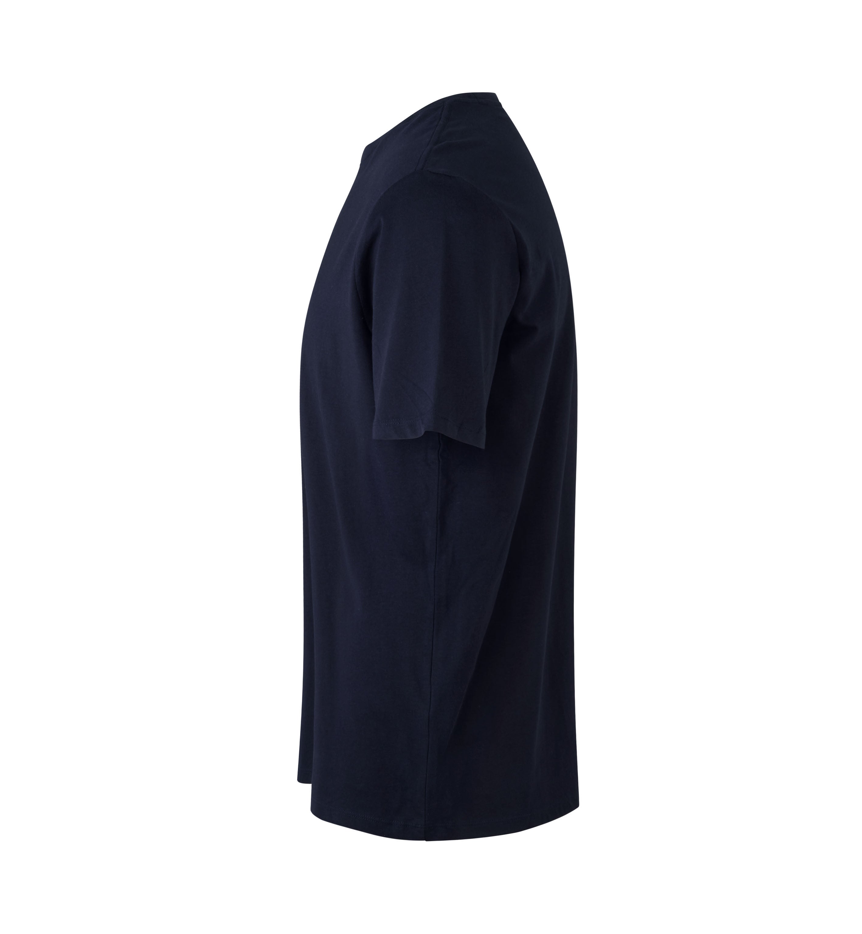ID 0552 T-shirt | økologisk detalje med firmalogo