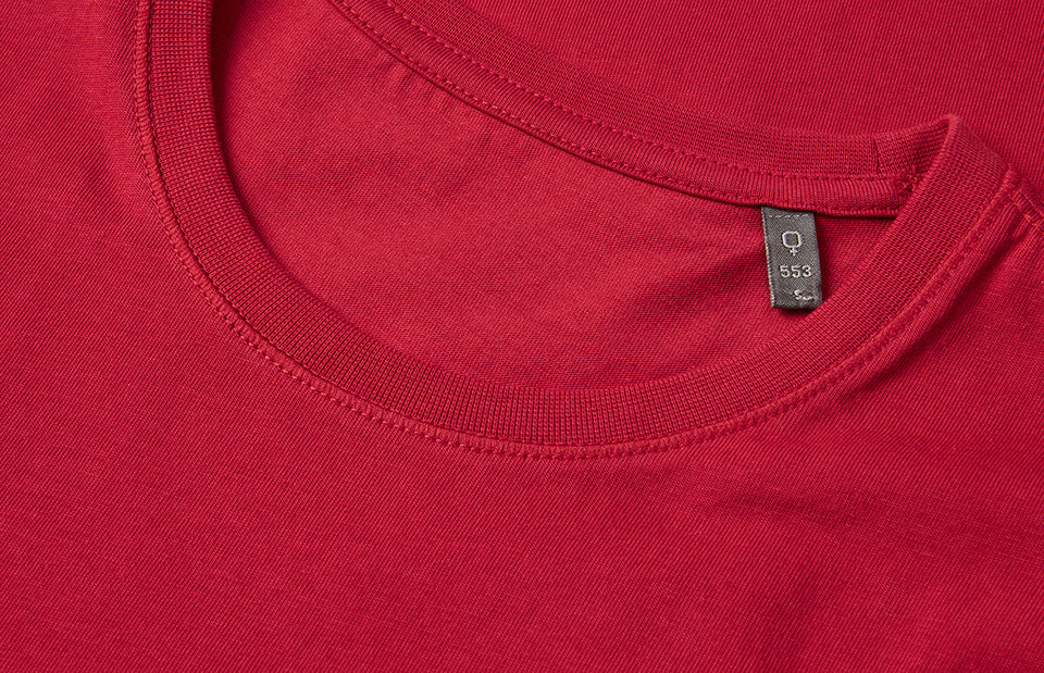 ID 0553 T-shirt | økologisk | dame produktbillede med tryk