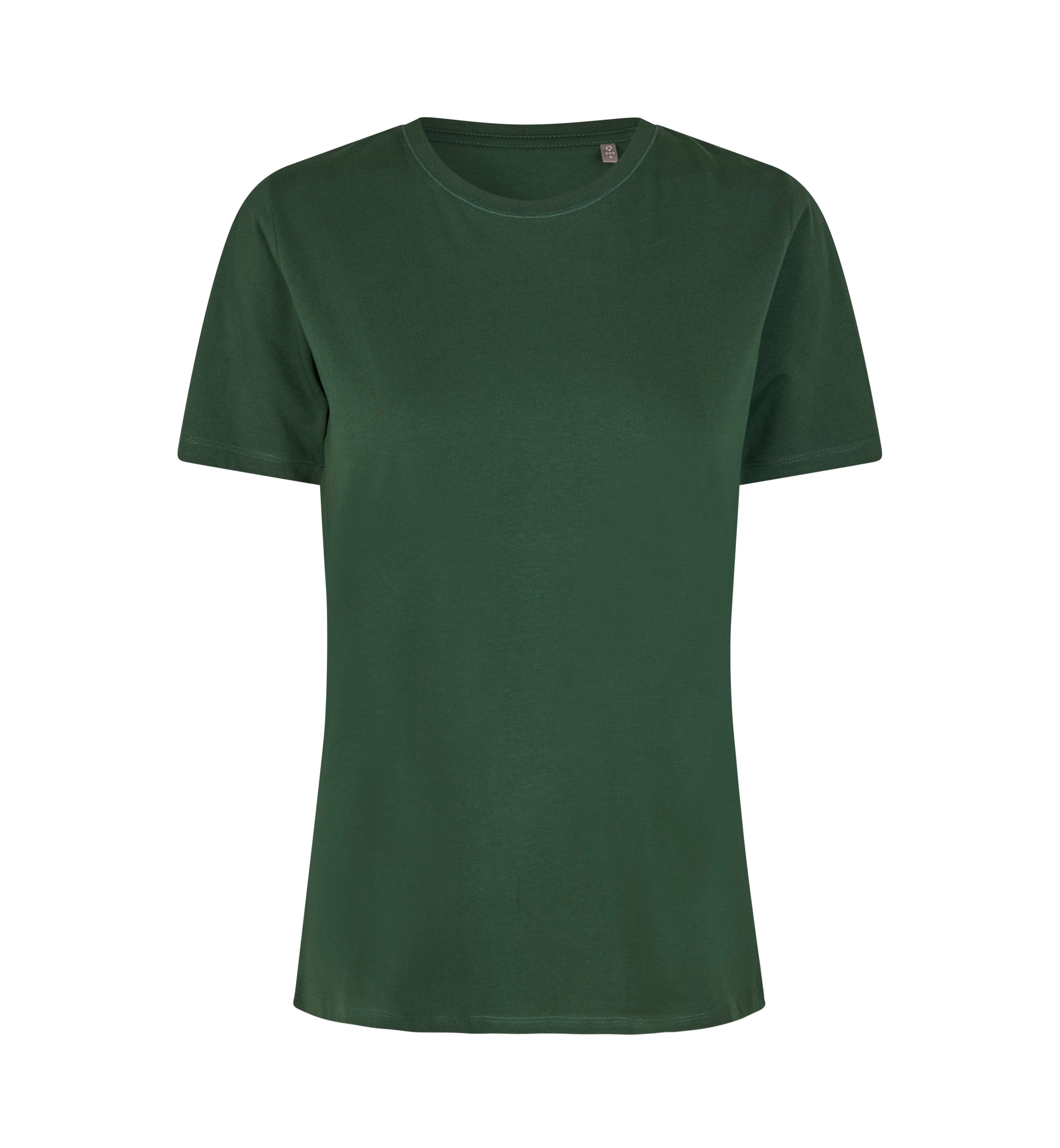 ID 0553 T-shirt | økologisk | dame nærbillede til broderi