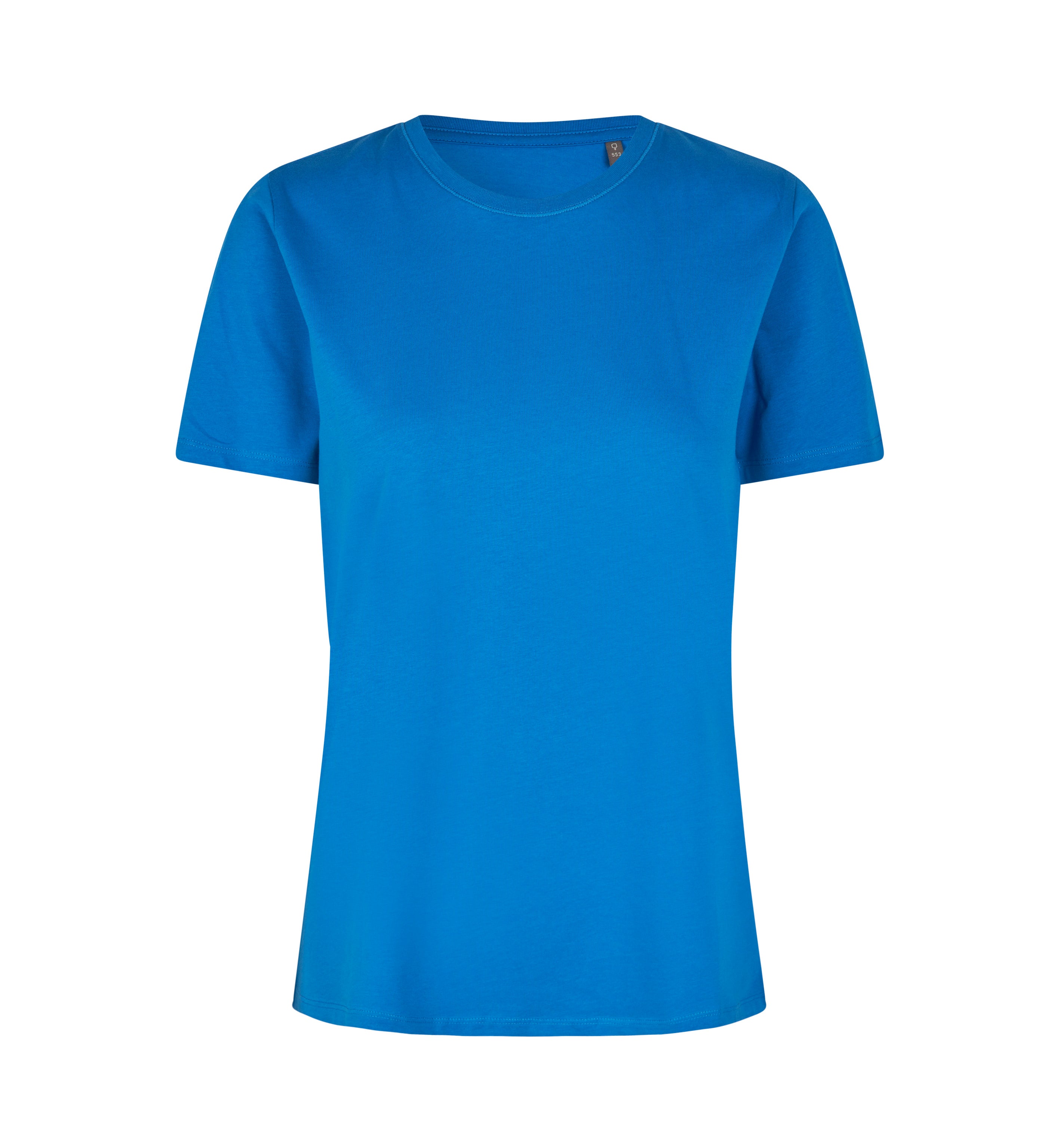 ID 0553 T-shirt | økologisk | dame detalje til broderi