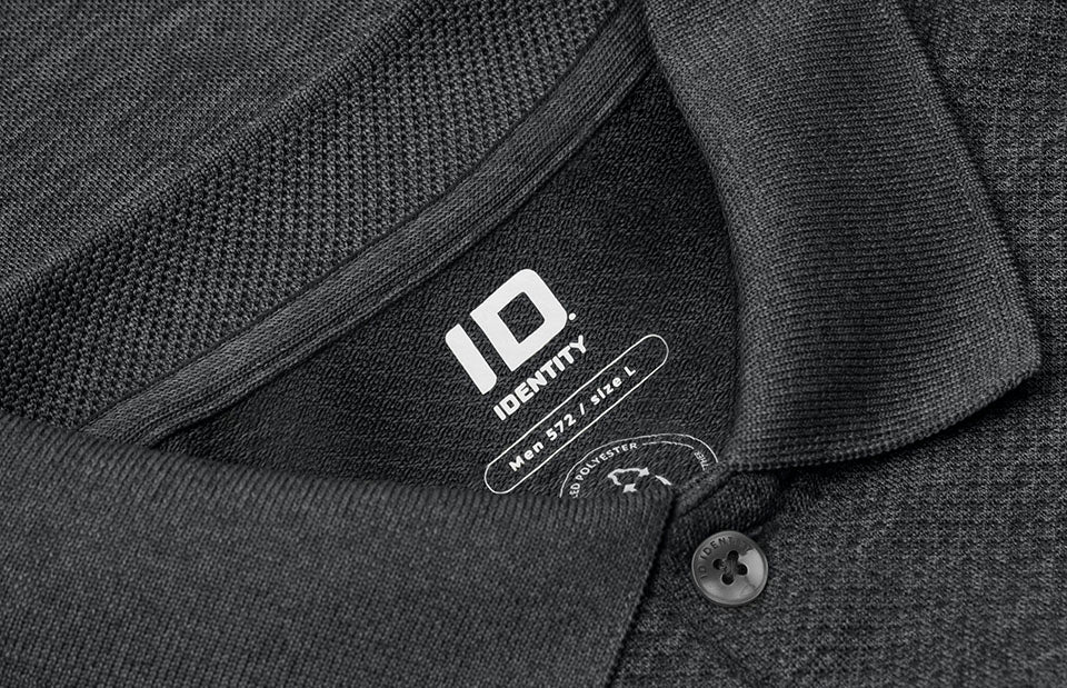 ID 0572 Poloshirt | active detalje til broderi