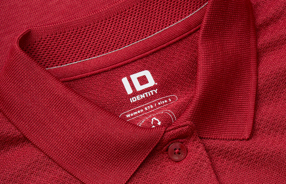 ID 0573 Poloshirt | active | dame produktbillede med tryk