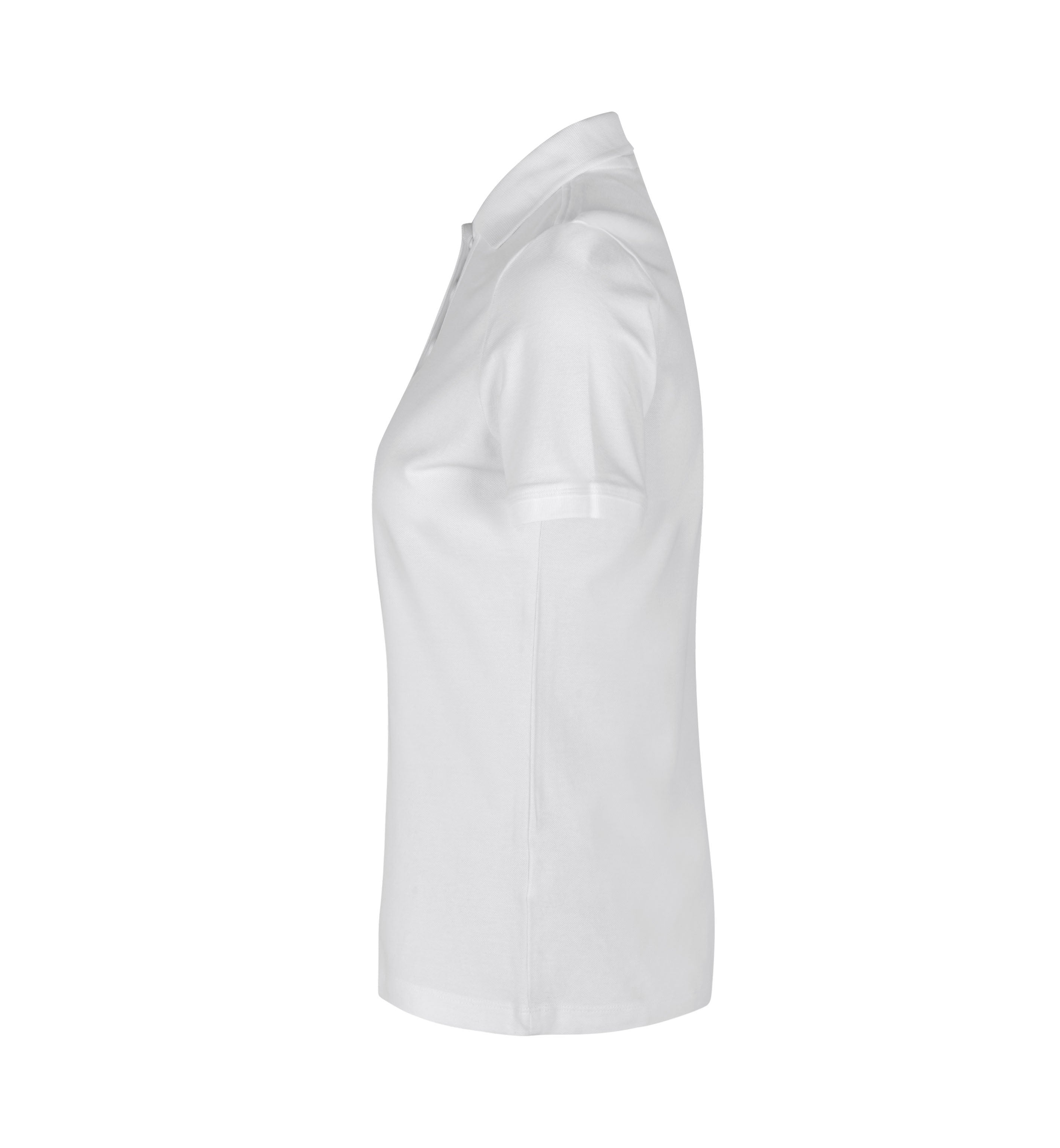ID 0587 Poloshirt | økologisk | dame produktfoto med tryk