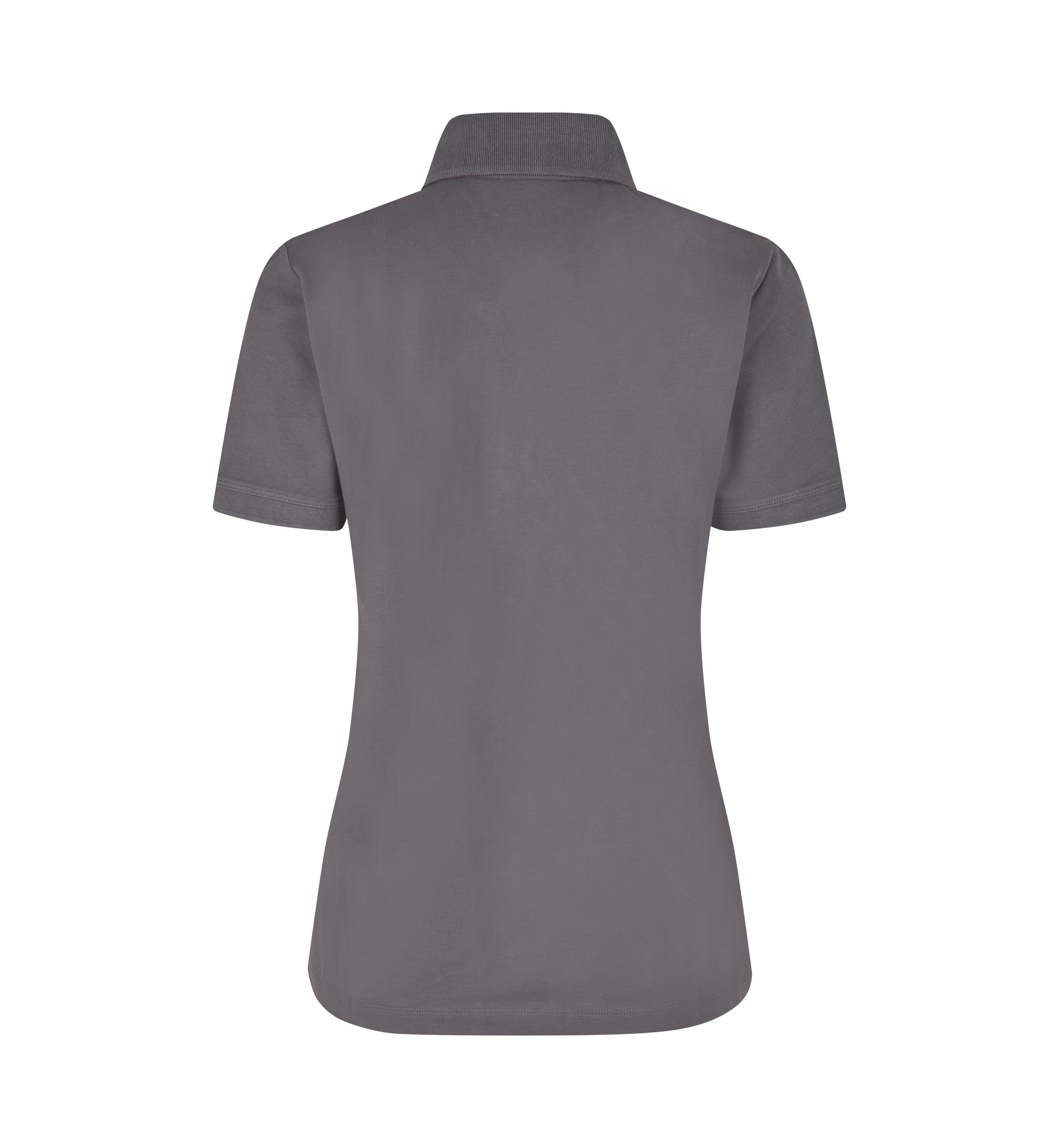 ID 0587 Poloshirt | økologisk | dame detalje med logo