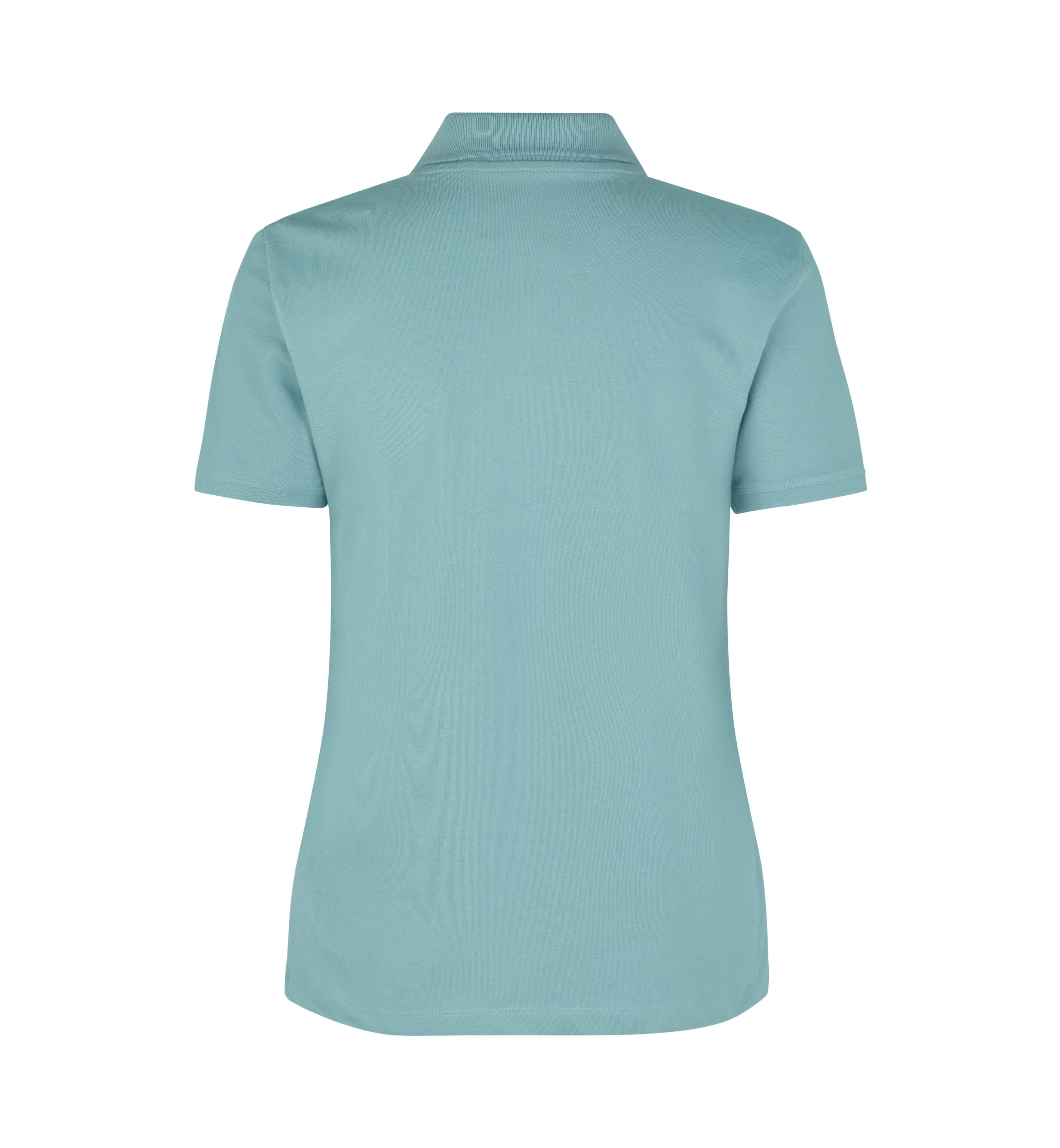 ID 0587 Poloshirt | økologisk | dame produktbillede med logo
