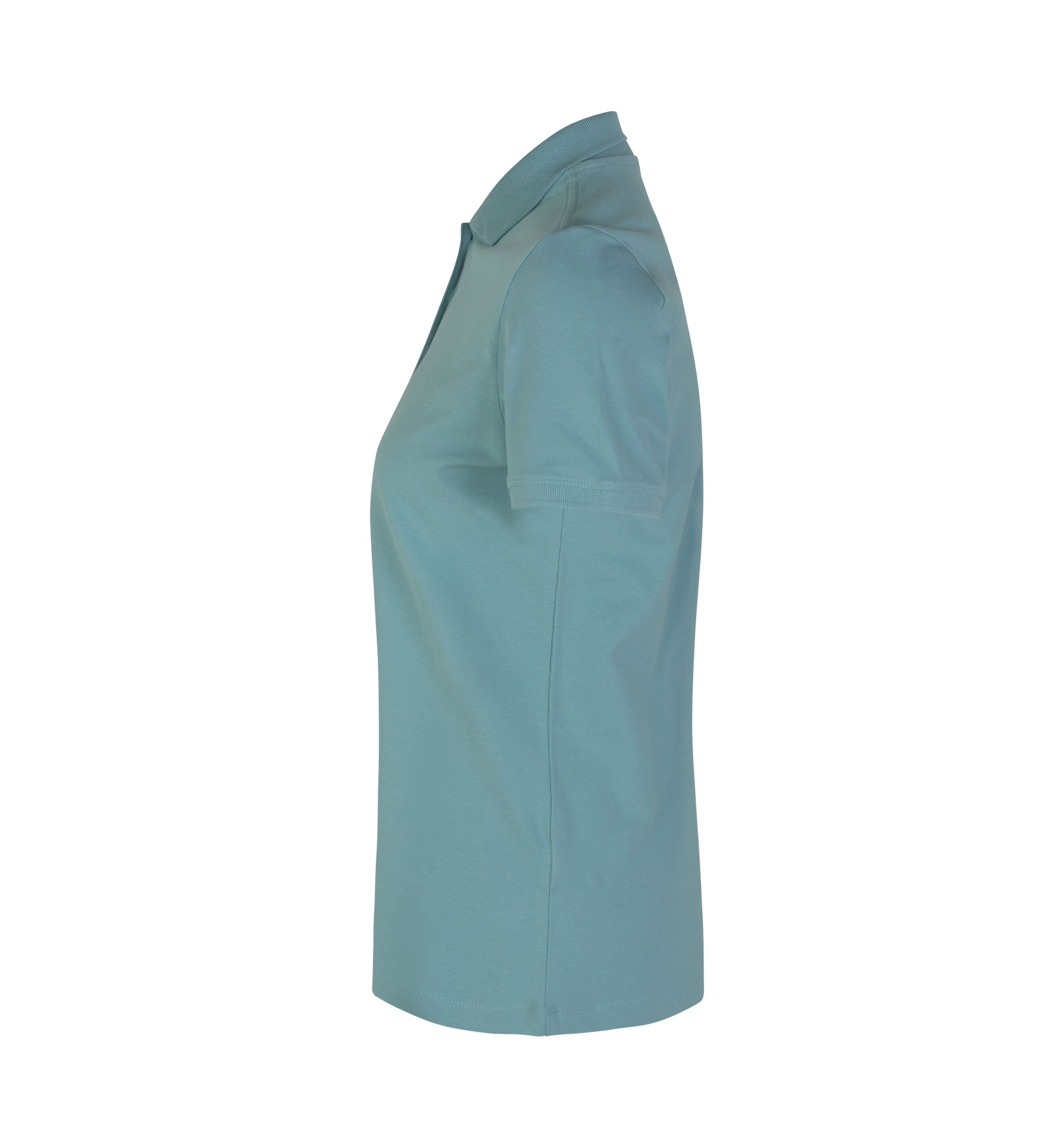 ID 0587 Poloshirt | økologisk | dame produktfoto med tryk