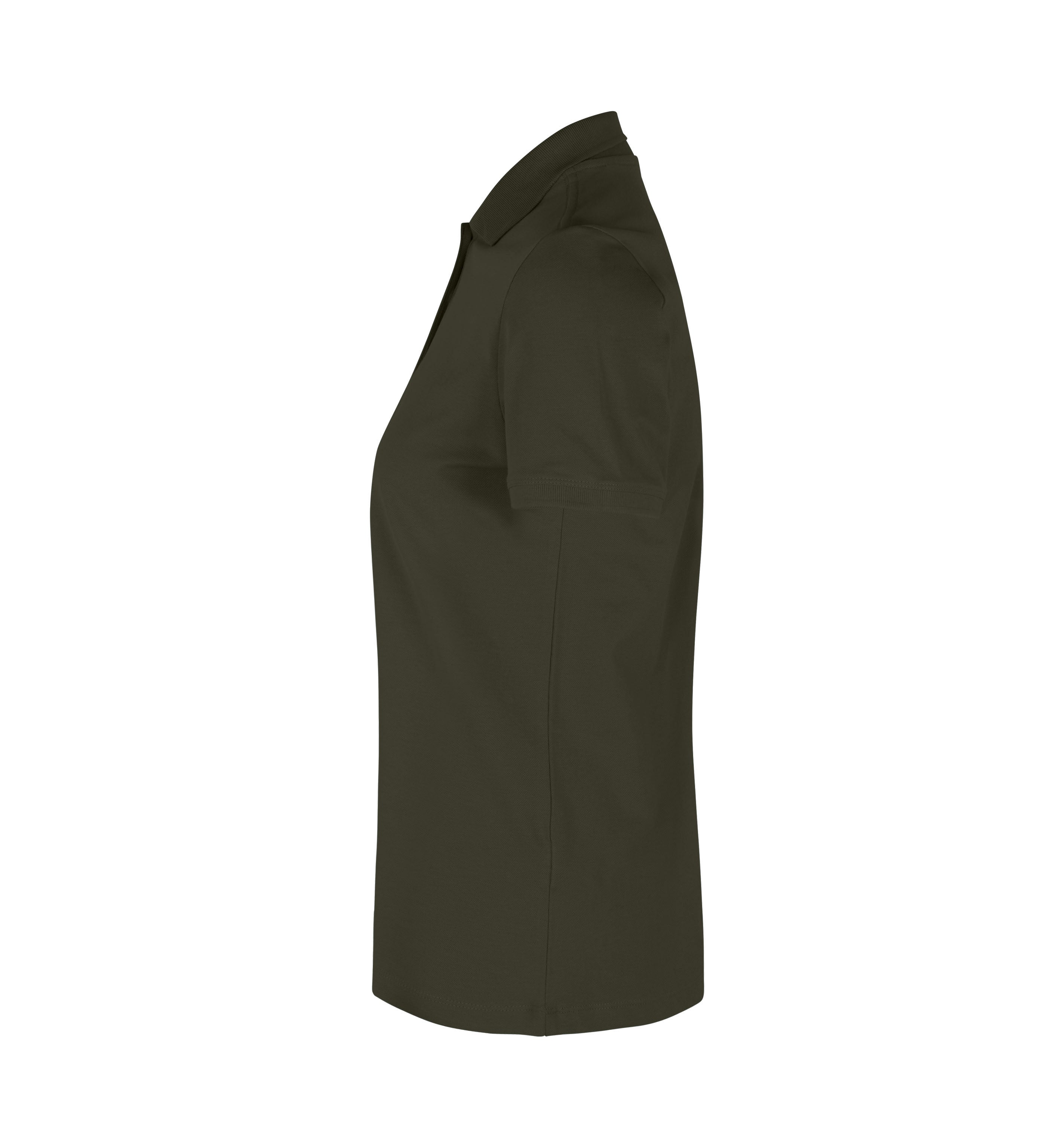 ID 0587 Poloshirt | økologisk | dame produktbillede med tryk