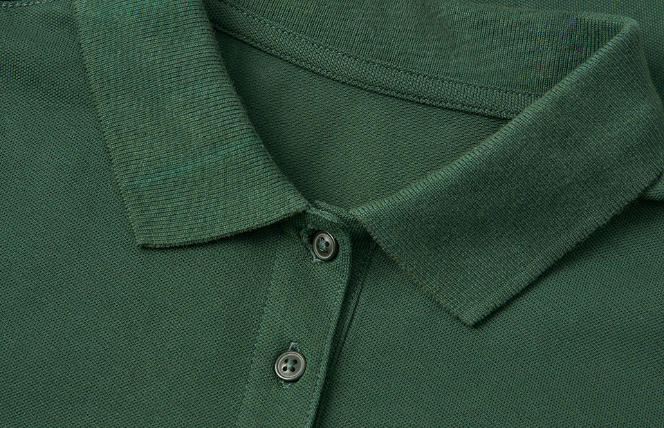 ID 0587 Poloshirt | økologisk | dame produktbillede til broderi