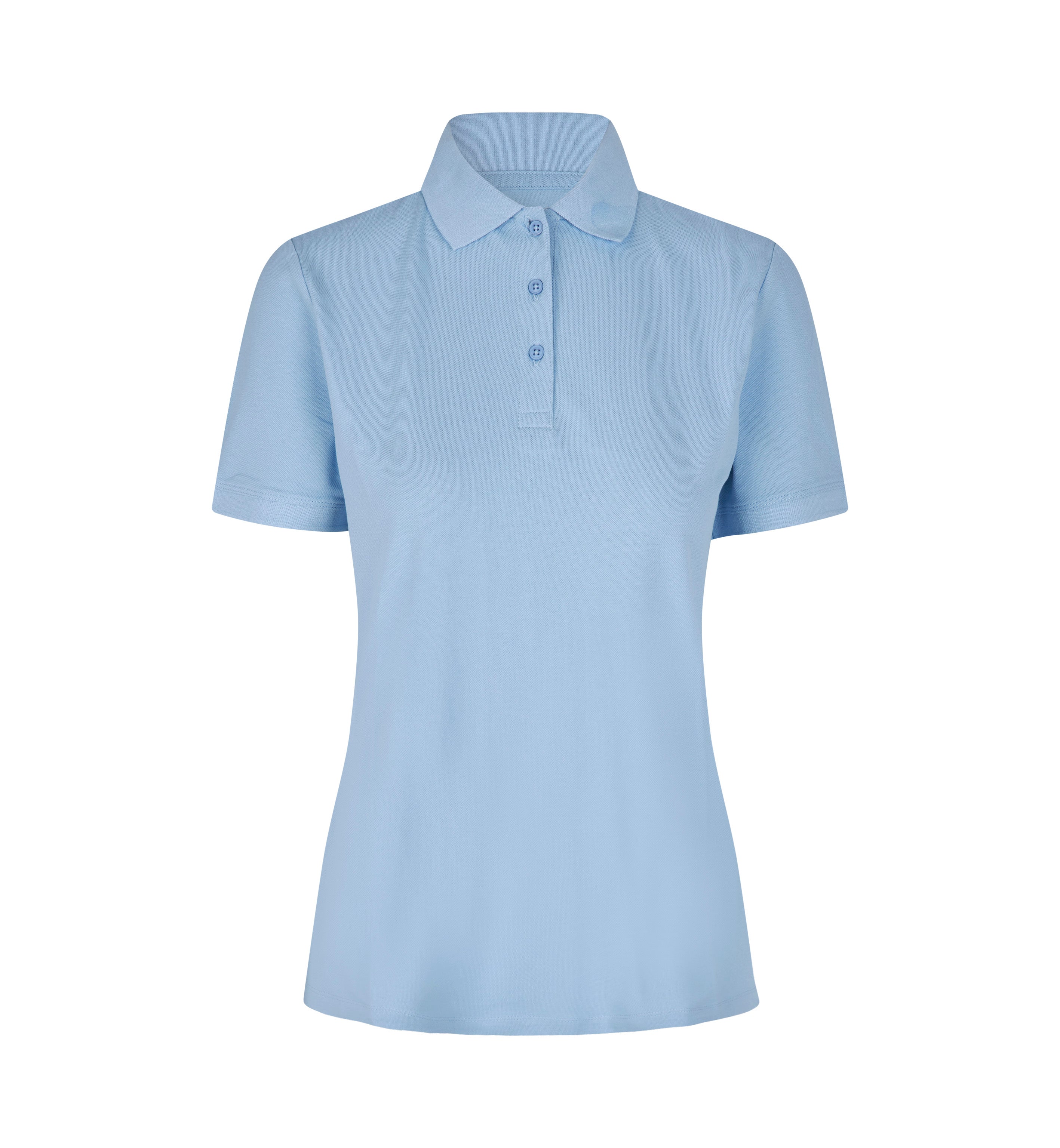 ID 0587 Poloshirt | økologisk | dame produktfoto med firmalogo