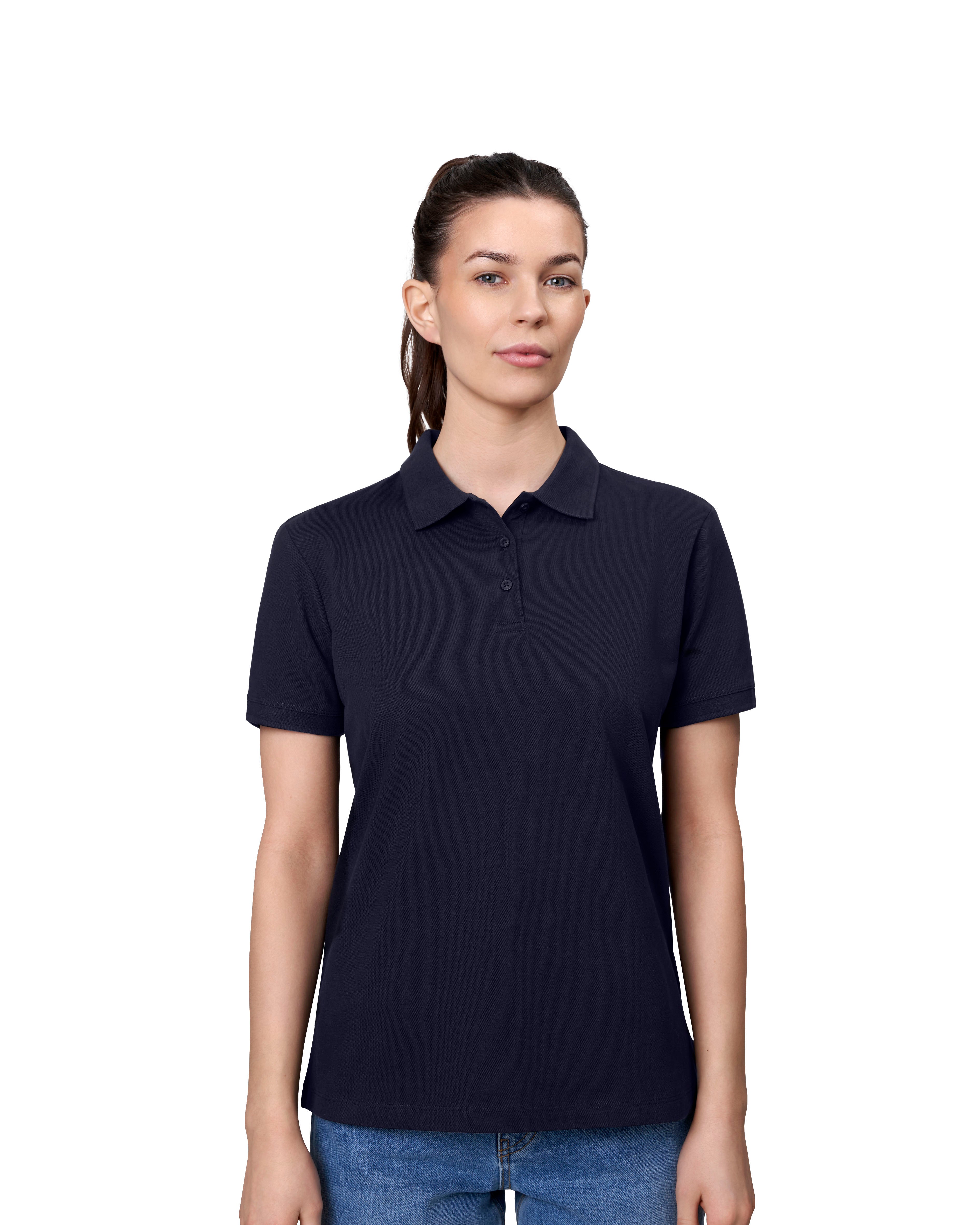 ID 0587 Poloshirt | økologisk | dame materiale med firmalogo