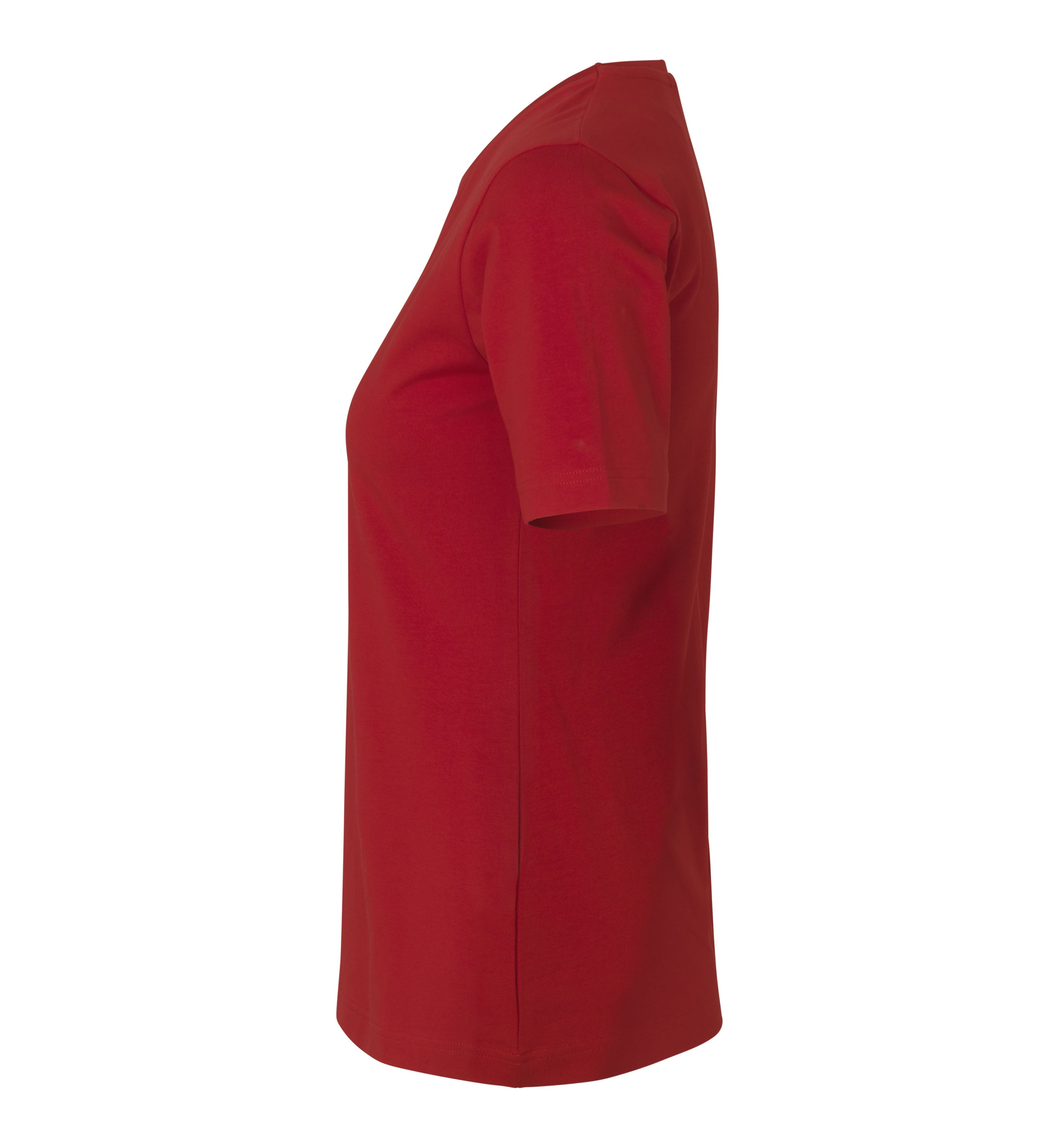 ID 0595 Stretch T-shirt | komfort | dame nærbillede med firmalogo