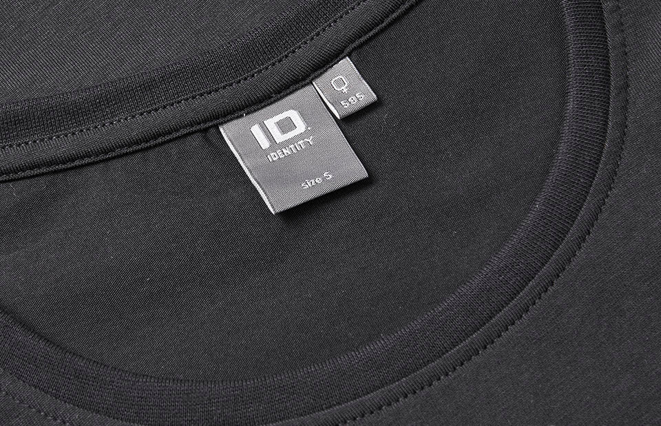 ID 0595 Stretch T-shirt | komfort | dame nærbillede med logo