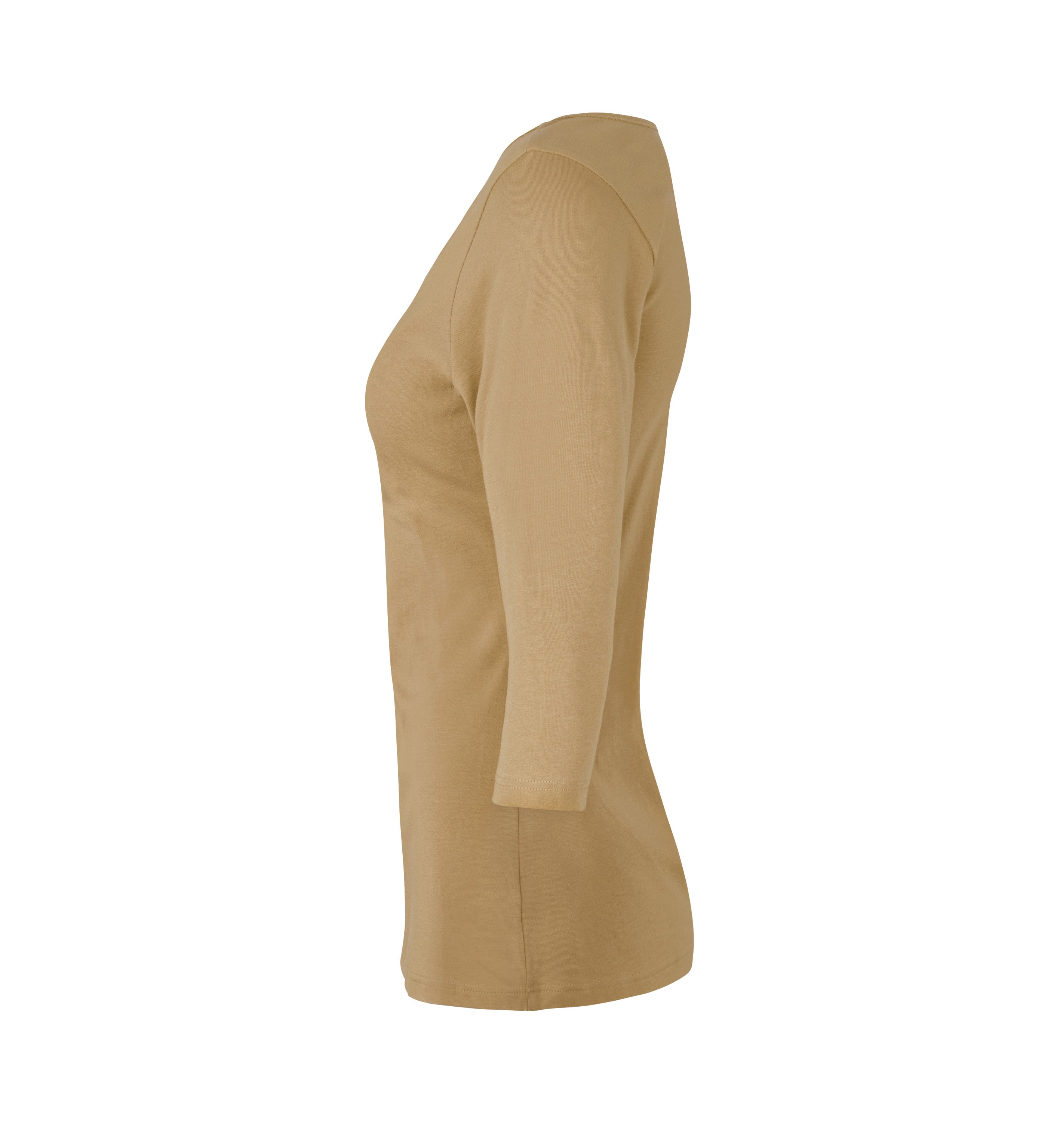 ID 0597 Stretch T-shirt | ¾ ærmet | dame produktbillede med tryk