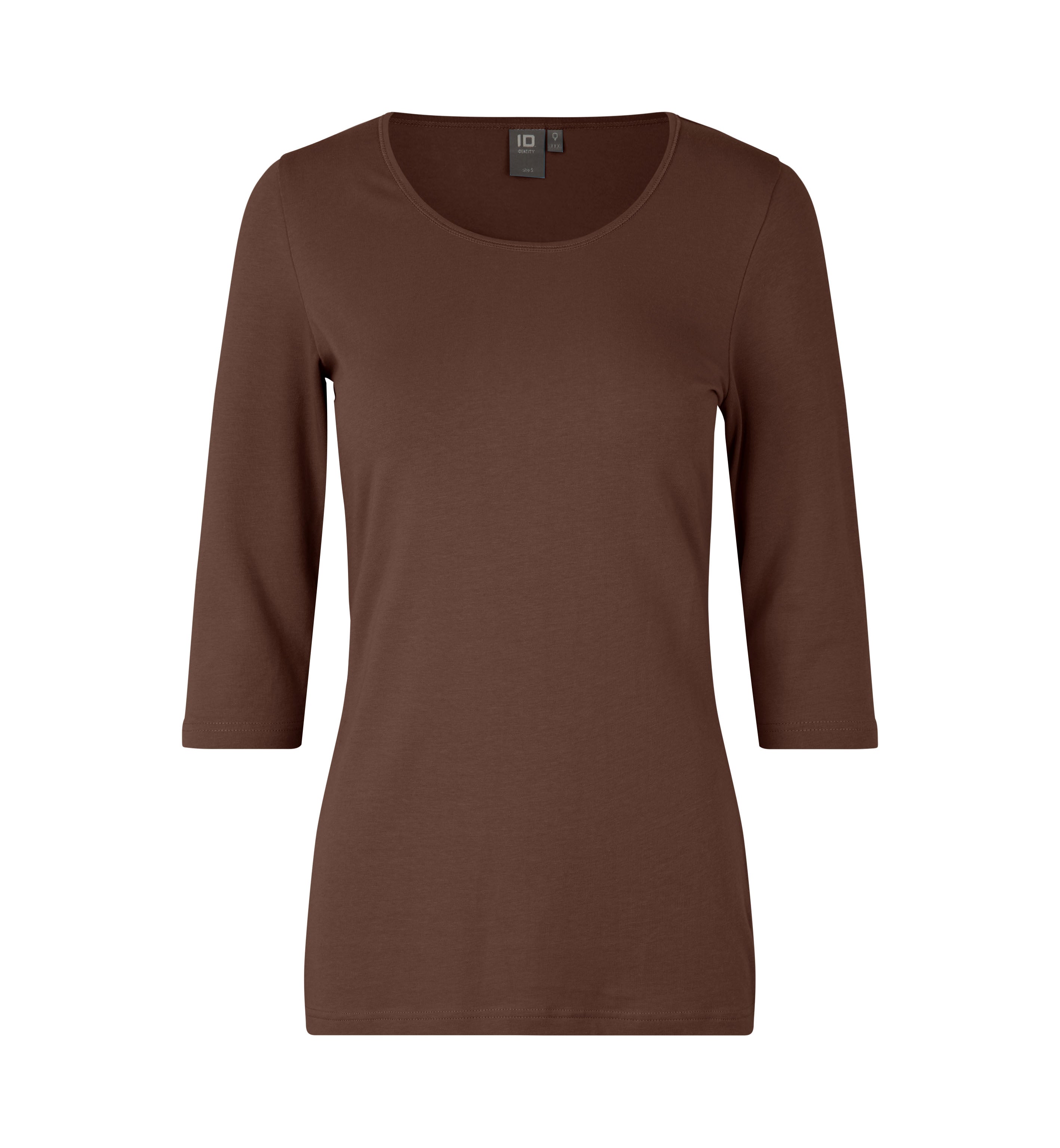 ID 0597 Stretch T-shirt | ¾ ærmet | dame detalje med tryk
