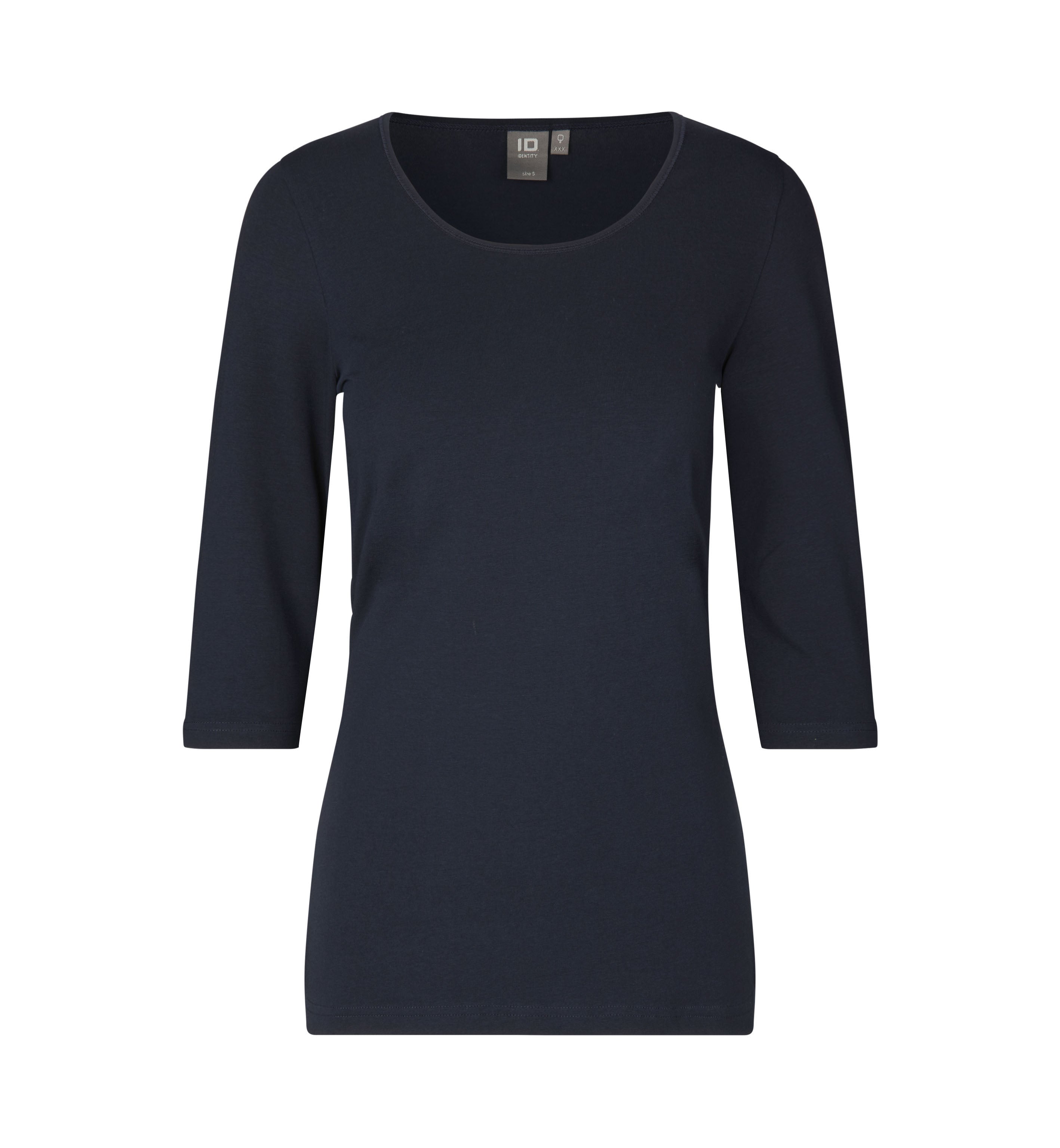 ID 0597 Stretch T-shirt | ¾ ærmet | dame produktfoto med tryk