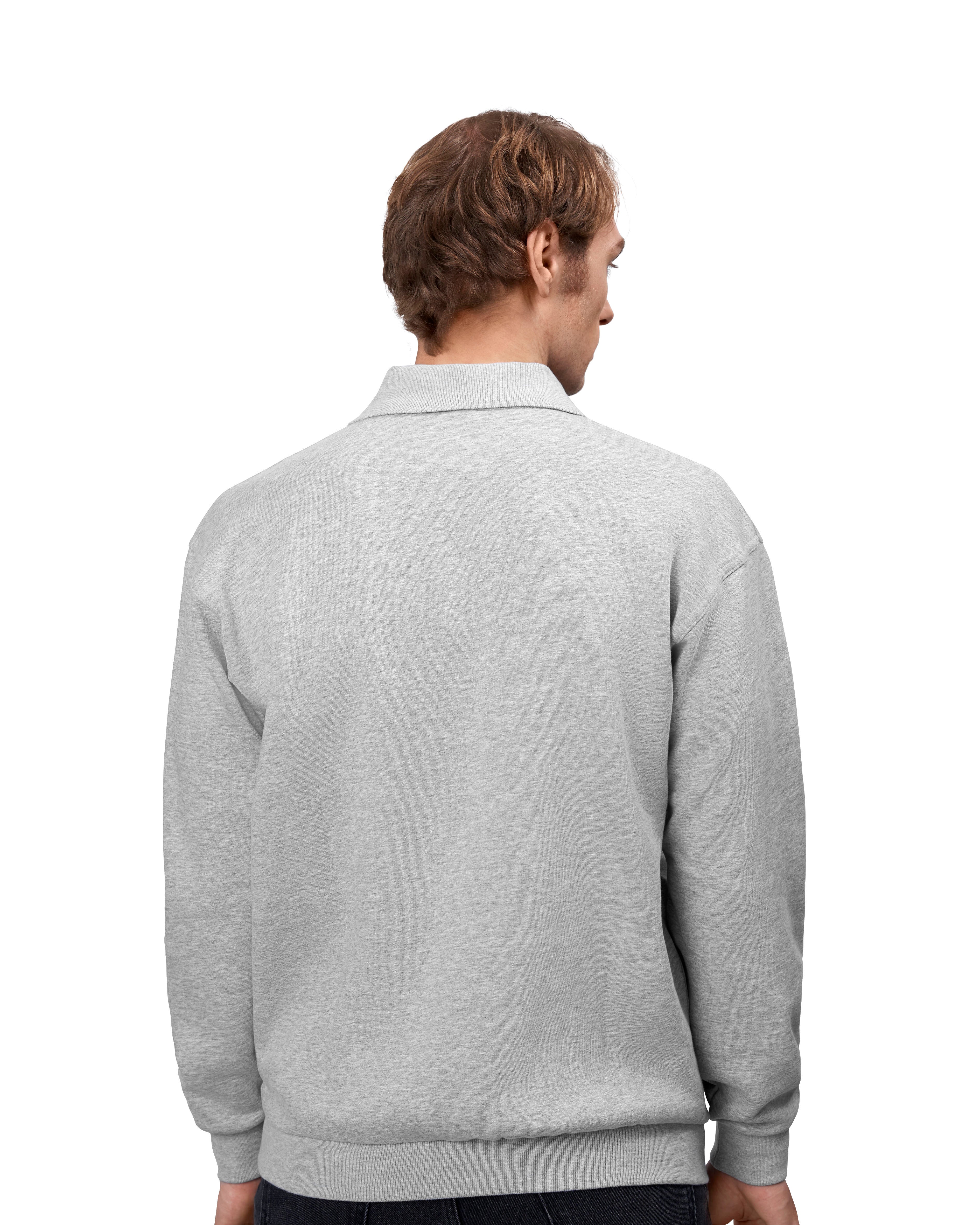 ID 0601 Polosweatshirt | klassisk nærbillede med logo