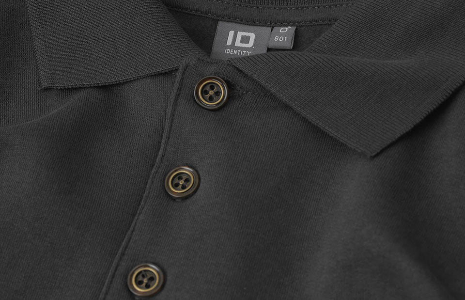 ID 0601 Polosweatshirt | klassisk detalje med logo
