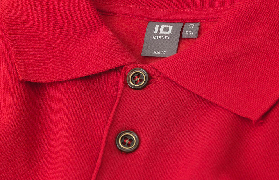 ID 0601 Polosweatshirt | klassisk produktfoto med logo