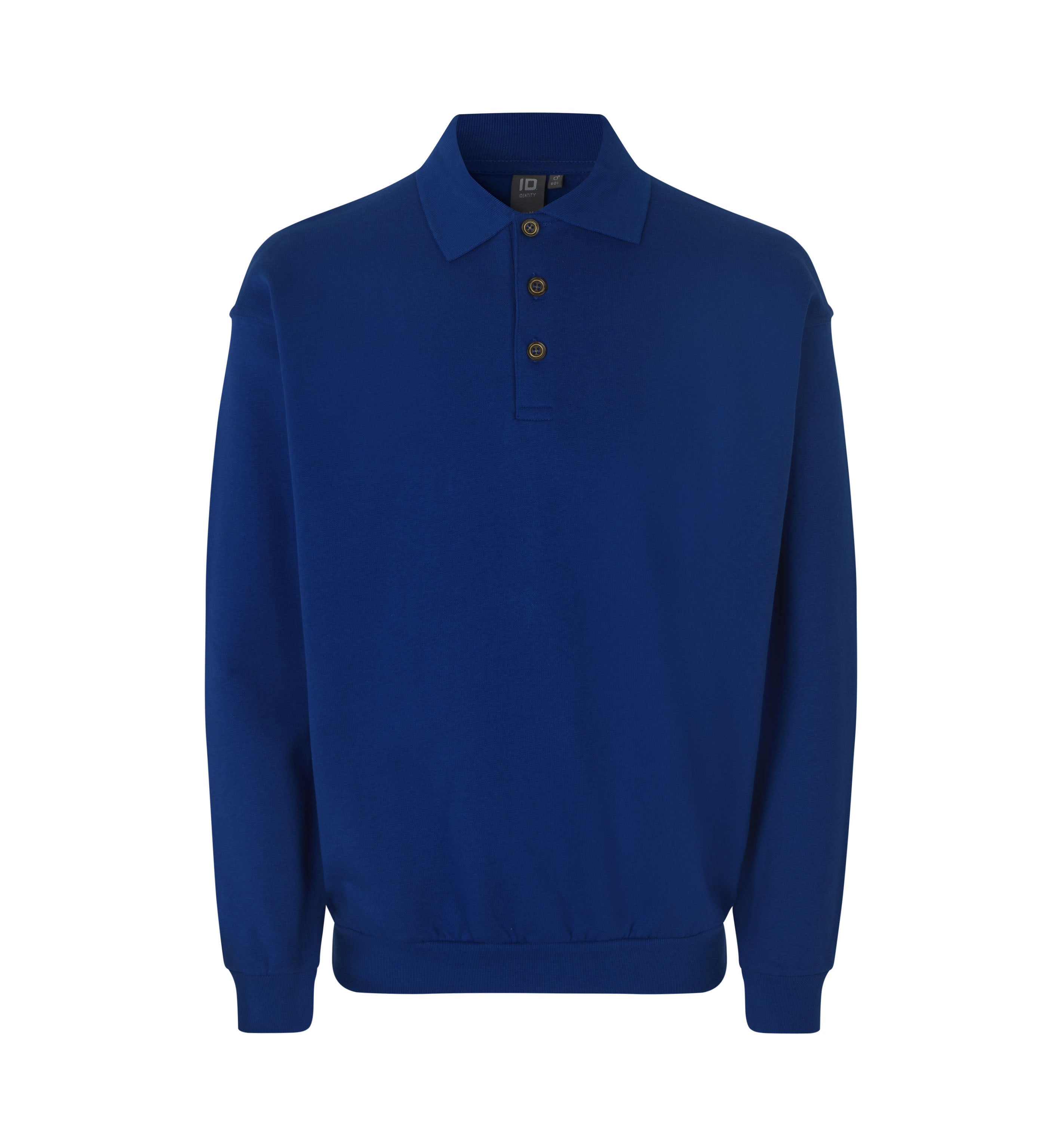 ID 0601 Polosweatshirt | klassisk detalje med tryk