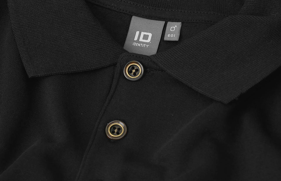 ID 0601 Polosweatshirt | klassisk materiale med logo