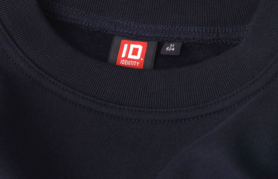 ID 0604 Klassisk sweatshirt | bomuld detalje til broderi