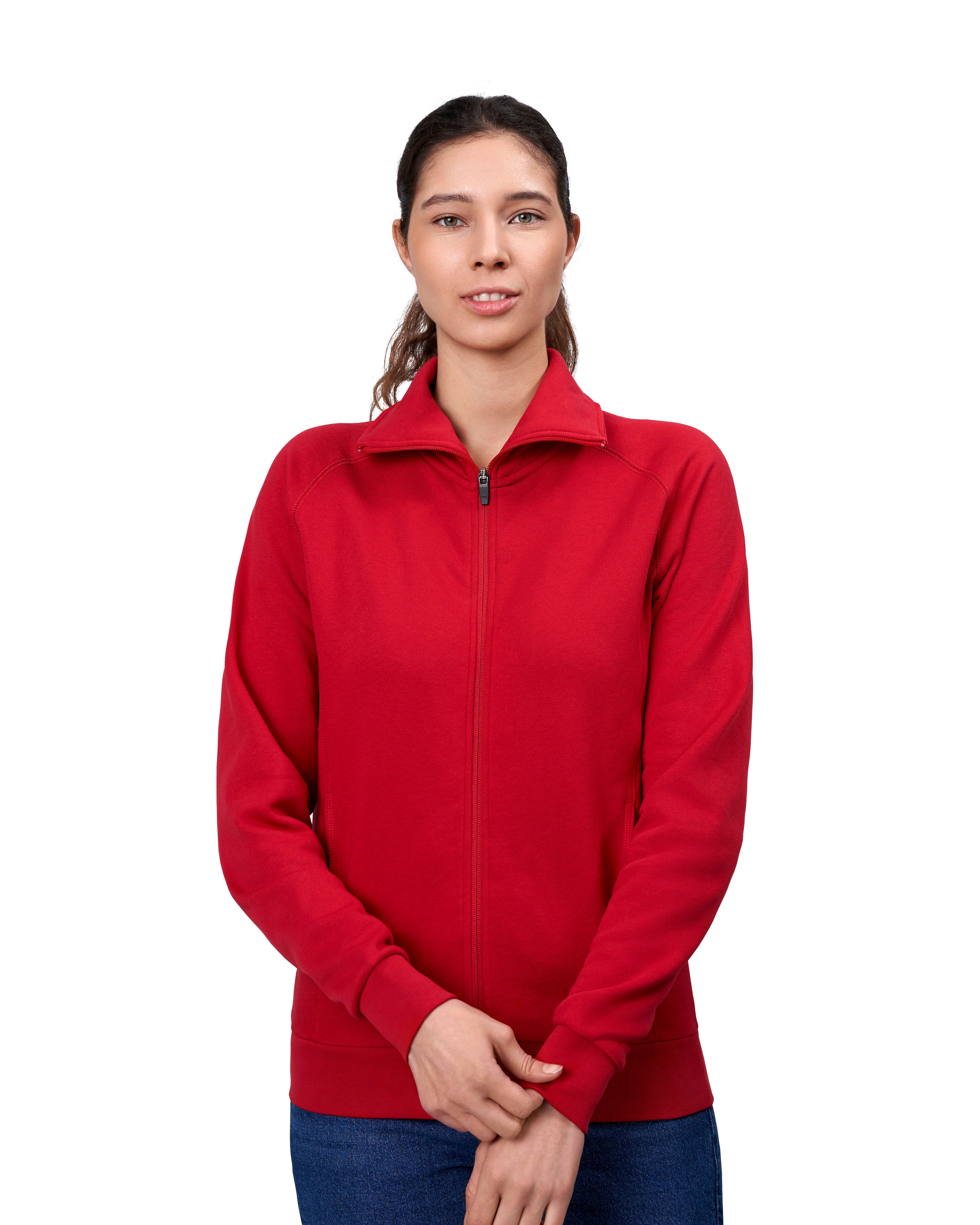 ID 0624 Sweat cardigan | dame detalje med firmalogo