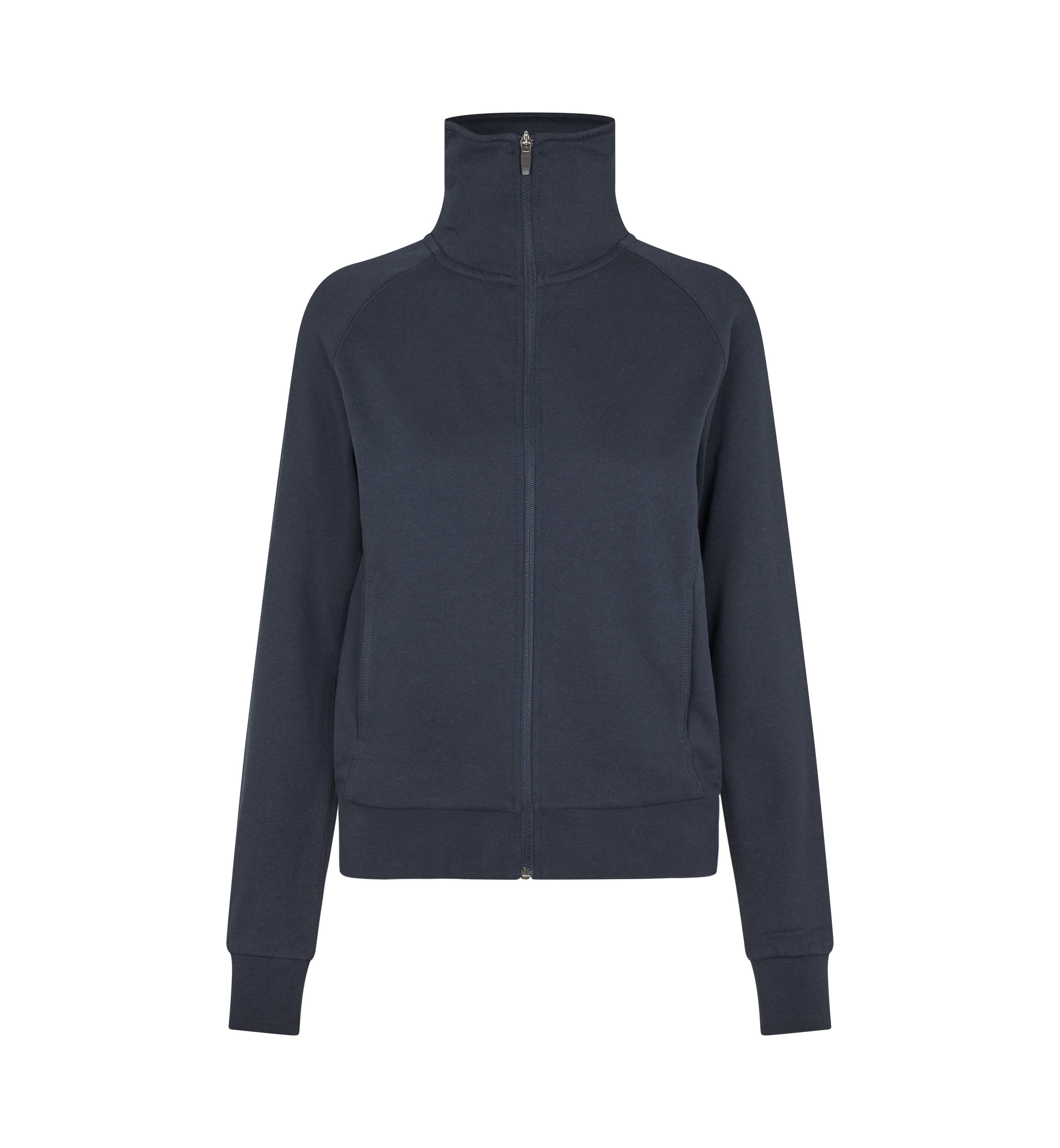 ID 0624 Sweat cardigan | dame nærbillede med tryk