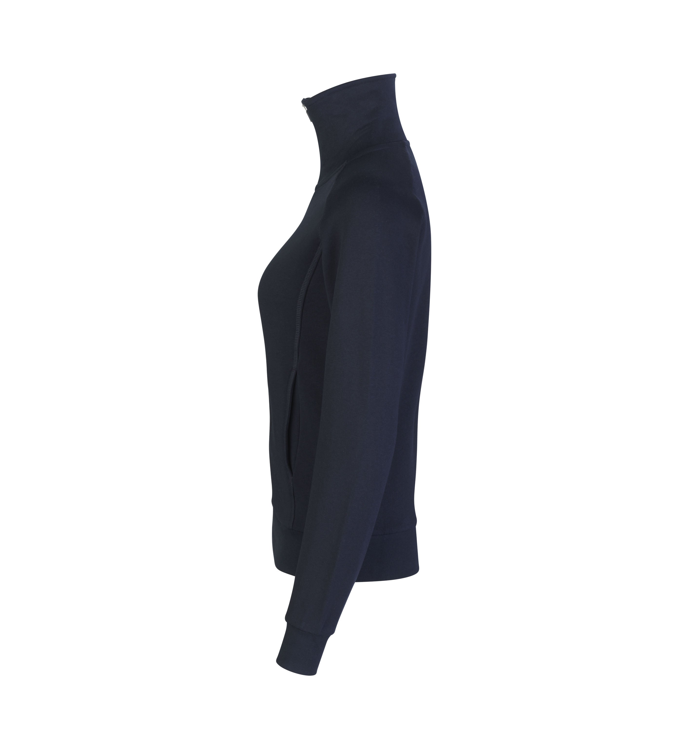ID 0624 Sweat cardigan | dame produktfoto med firmalogo