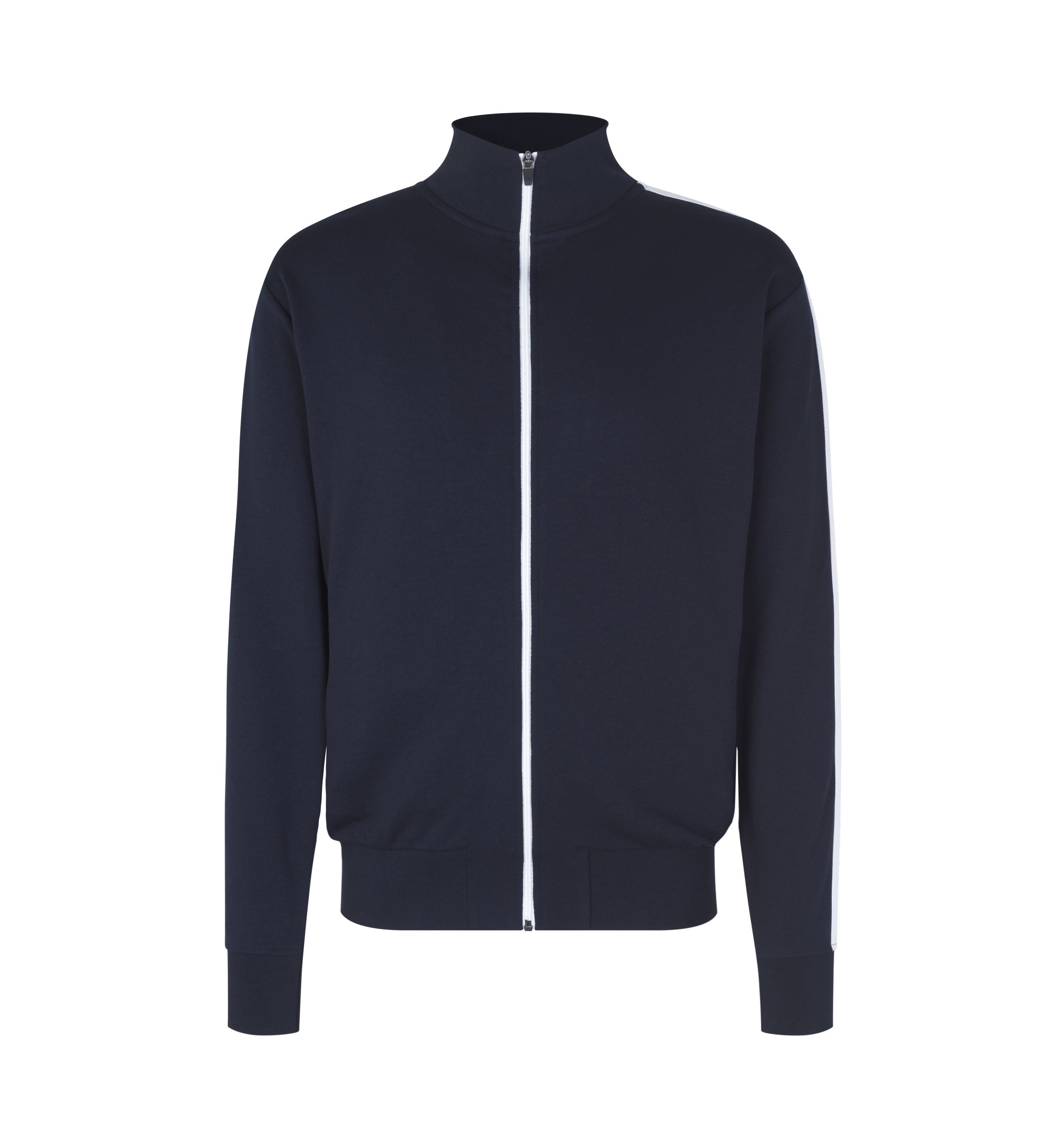 ID 0626 Sweat cardigan | kontrast materiale med firmalogo