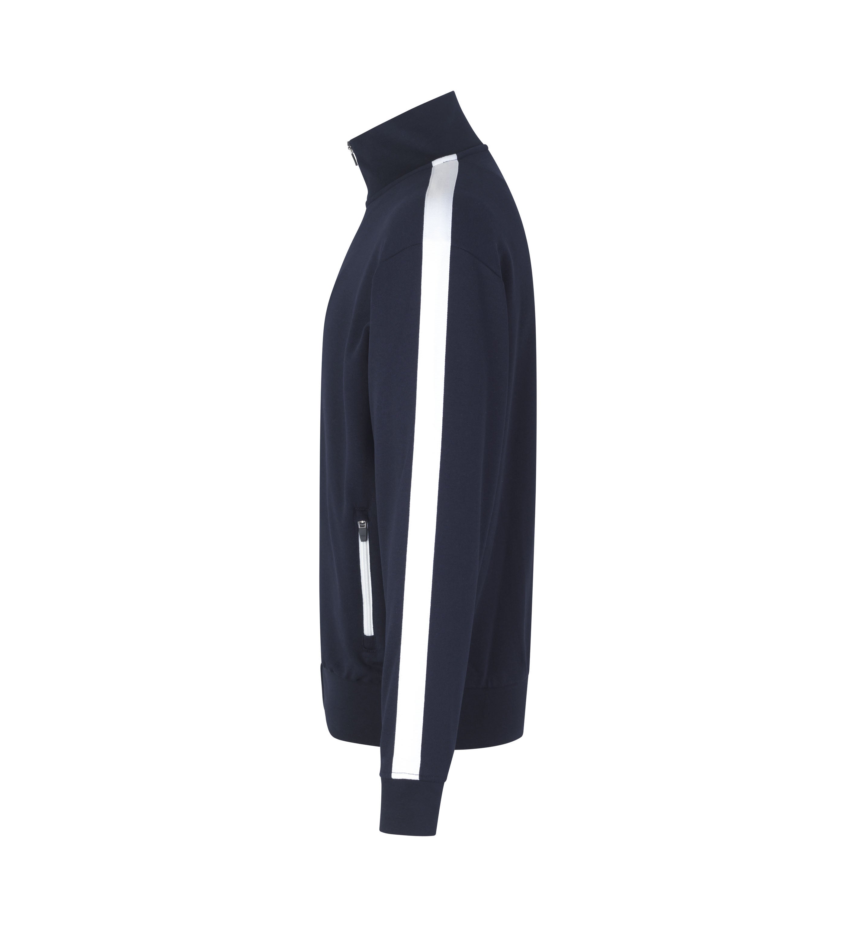 ID 0626 Sweat cardigan | kontrast produktbillede med tryk
