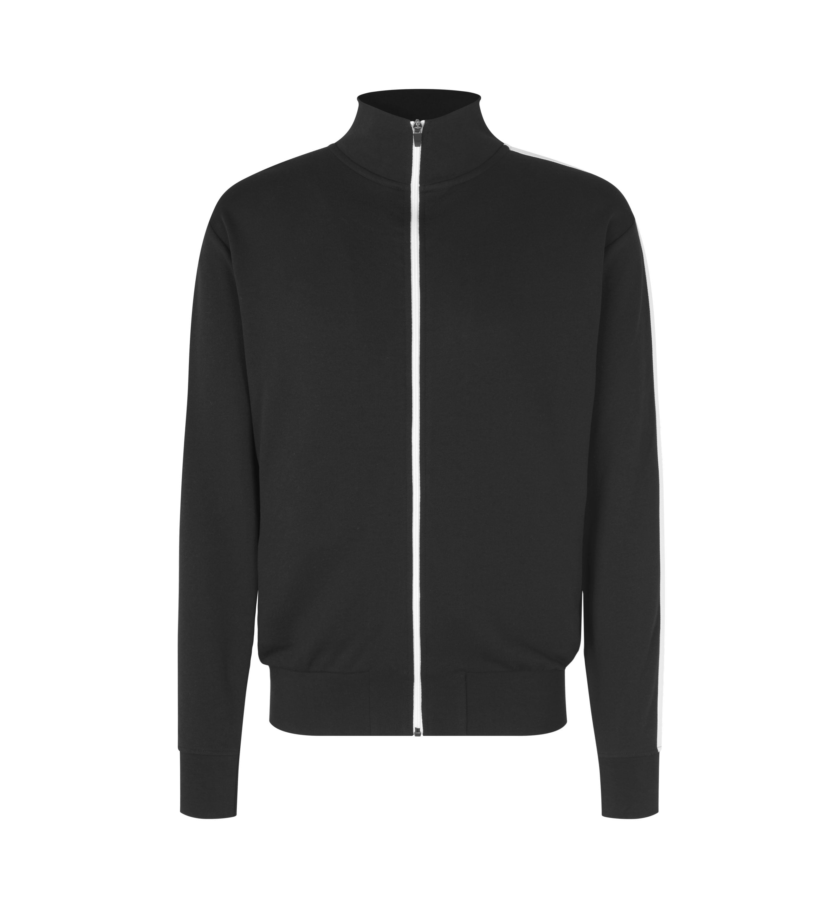 ID 0626 Sweat cardigan | kontrast materiale med logo