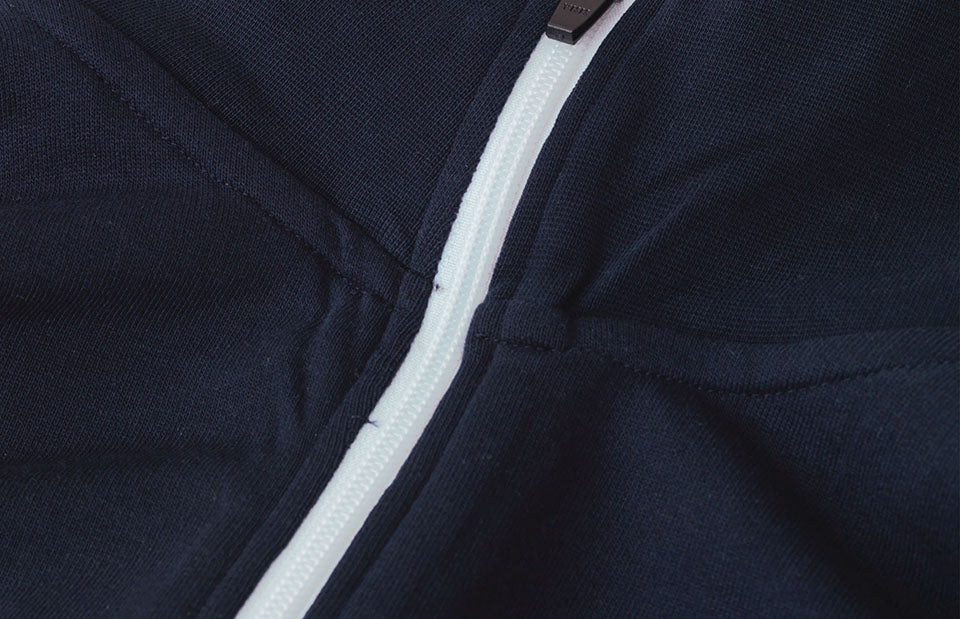 ID 0627 Sweat cardigan | kontrast | dame materiale med logo