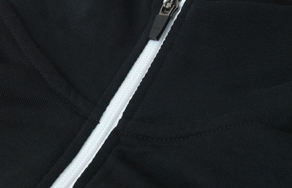ID 0627 Sweat cardigan | kontrast | dame detalje med logo