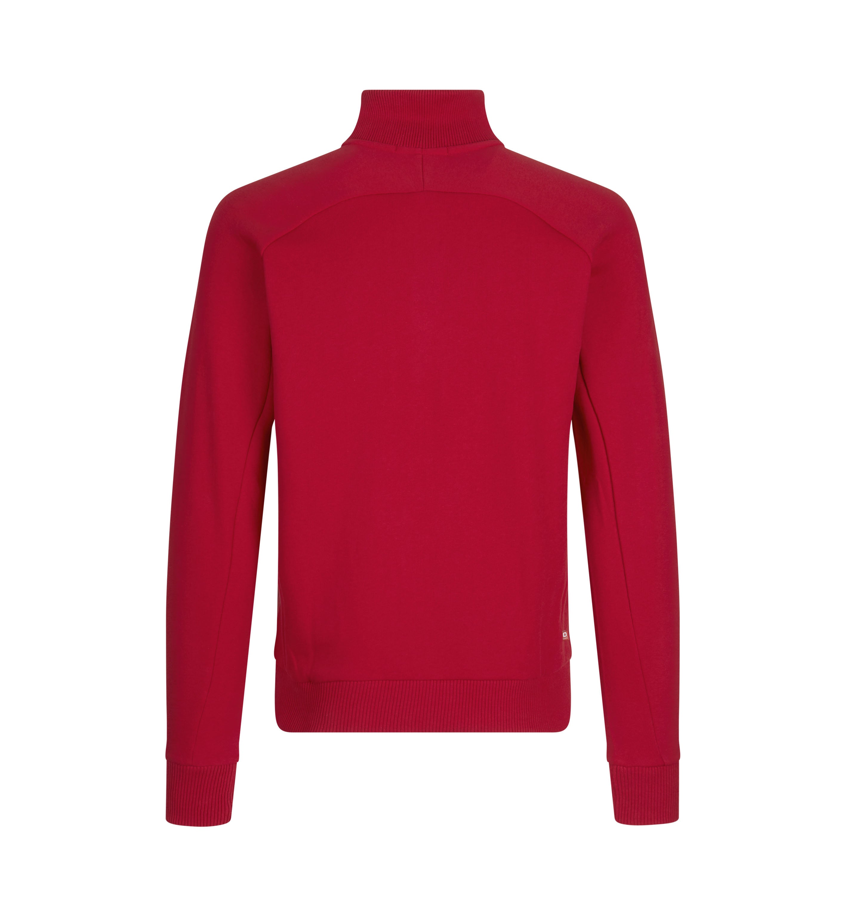 ID 0628 Sweat cardigan | zip nærbillede med logo