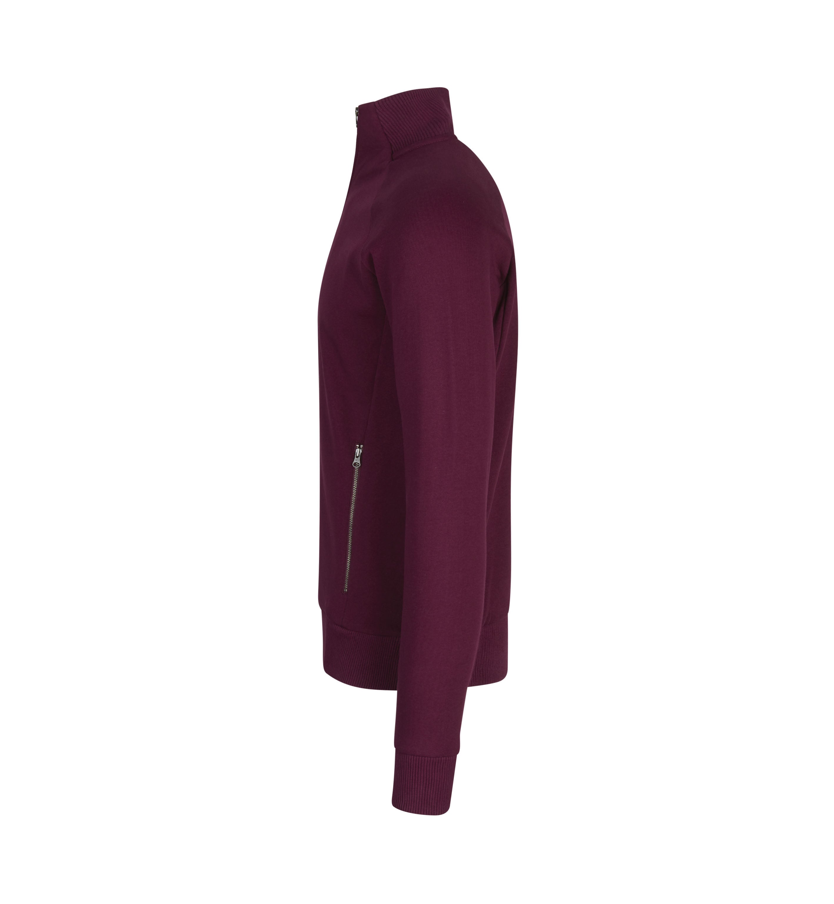 ID 0628 Sweat cardigan | zip nærbillede med tryk